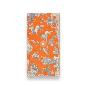 Inoui Editions Scarf 100 Cotton/Silk Astrologie orange
