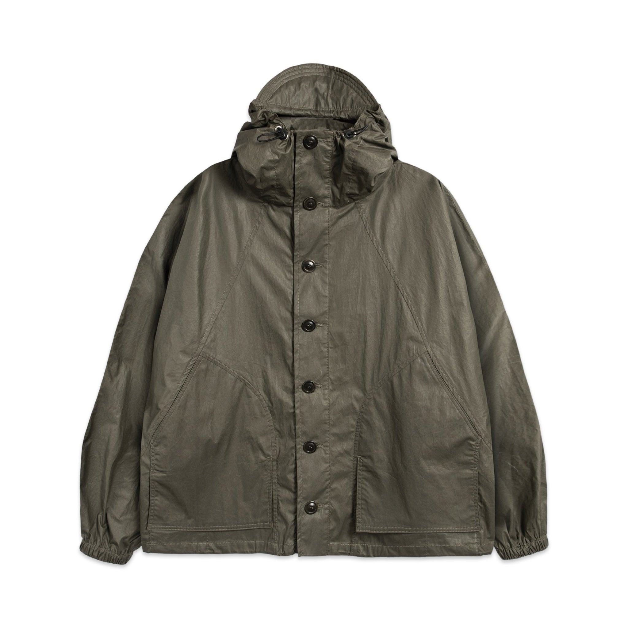 YMC Bonehead Jacket Coated dark green – trueffelschwein