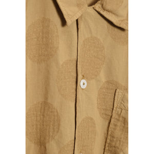 Universal Works Road Shirt dot cotton cumin 28684