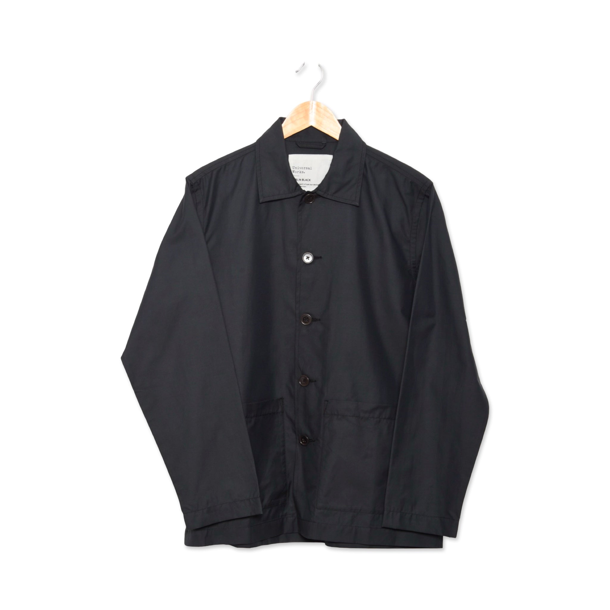 Universal Works Easy Overshirt Organic Cotton Mix black