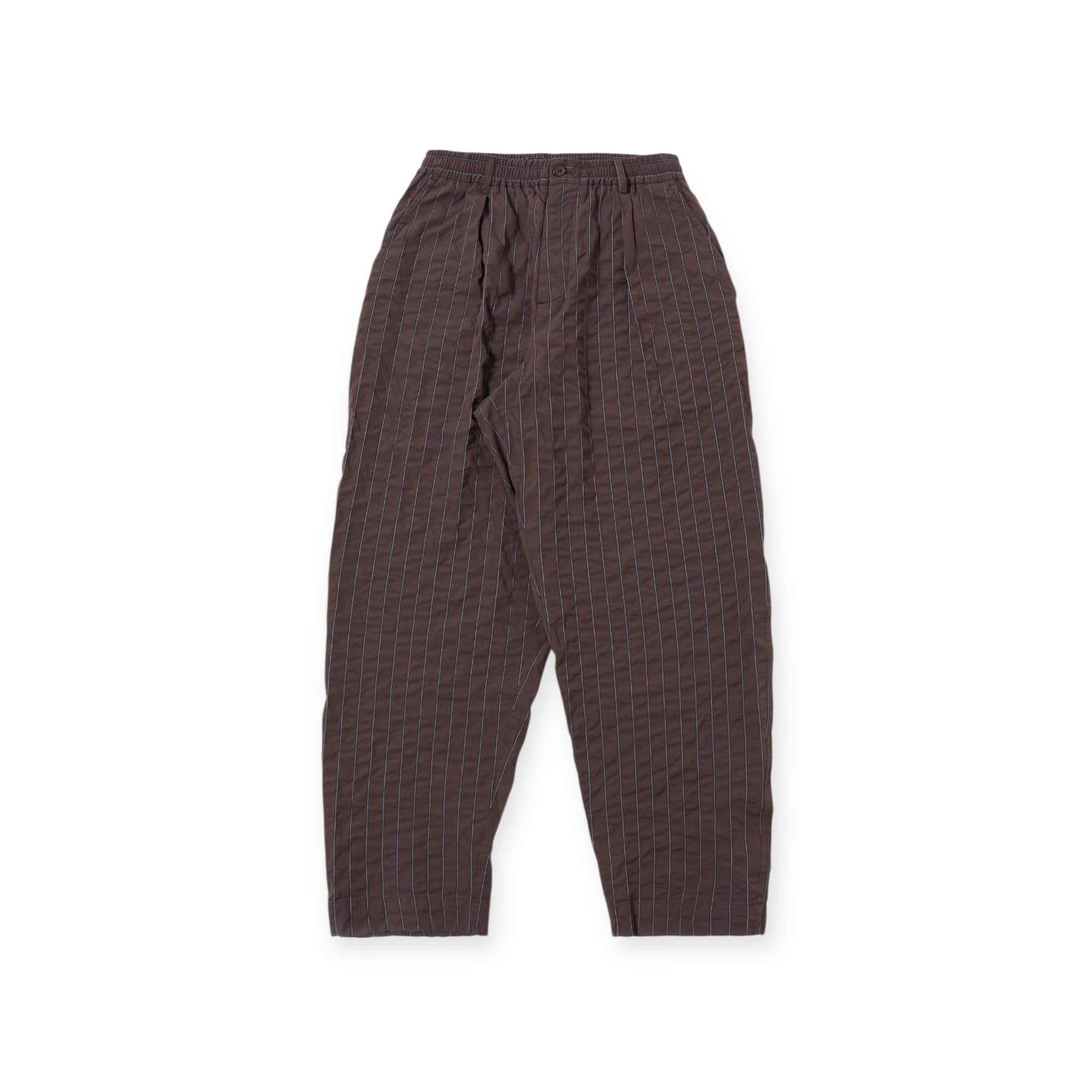 Universal Works Oxford Pant Chester Stripe brown