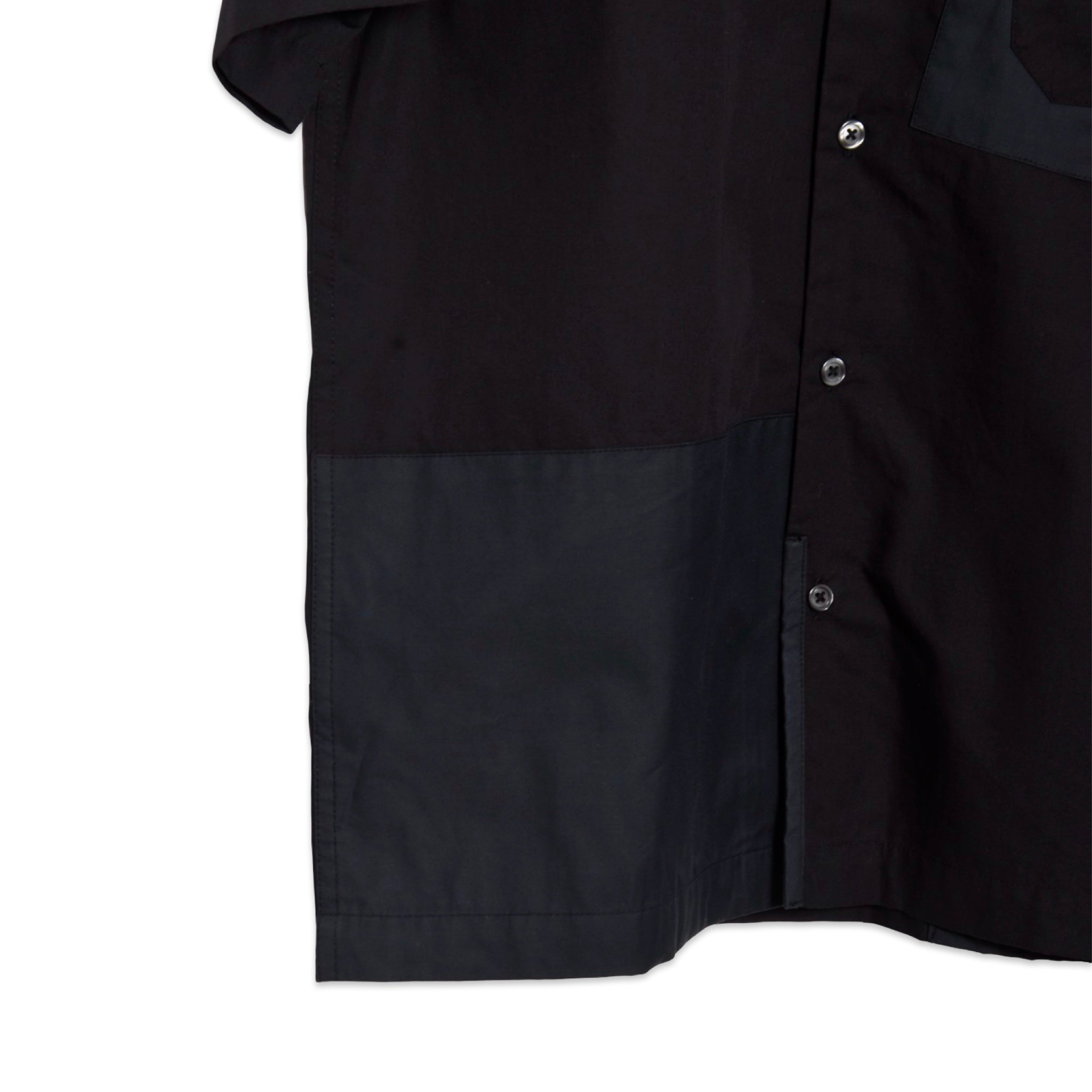 Universal Works Patched Road Shirt Broadcloth black