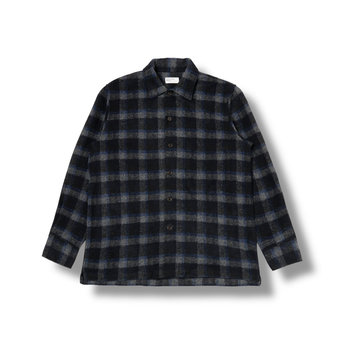 Universal Works Fatigue Shirt Chandler Plaid navy/black