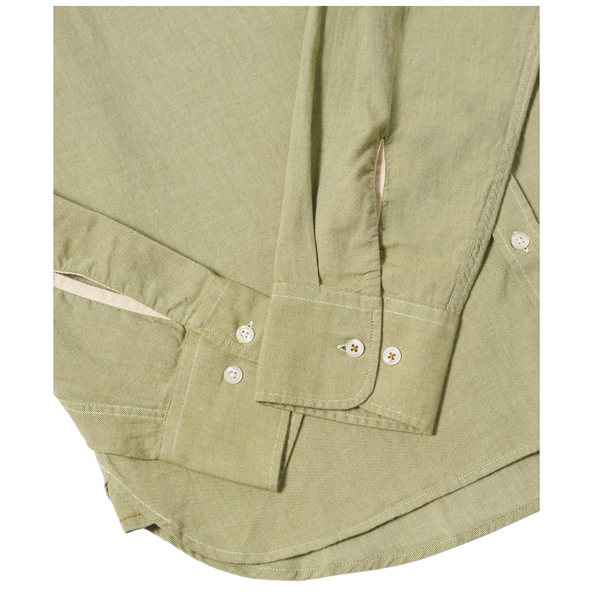 Universal Works Lazy Day Shirt Neptune Cotton green