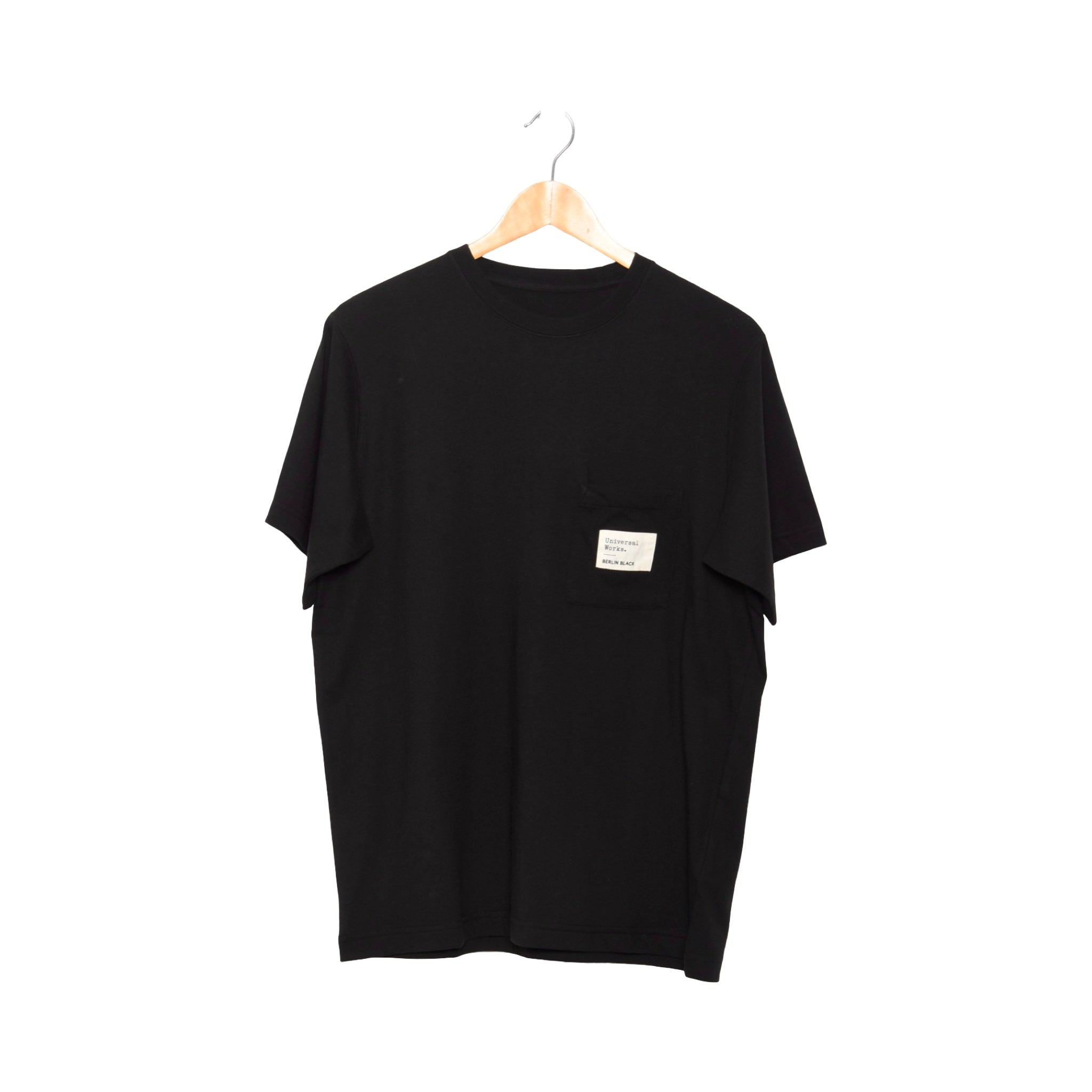 Universal Works Print Pocket Tee Single Jersey black