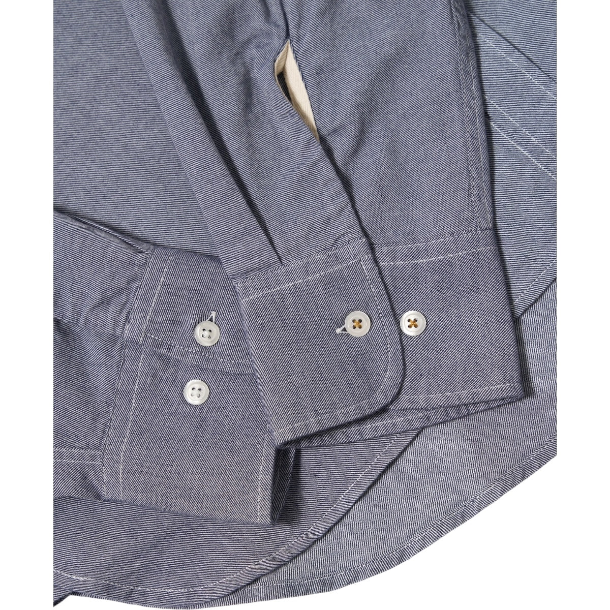 Universal Works Lazy Day Shirt Neptune Cotton navy