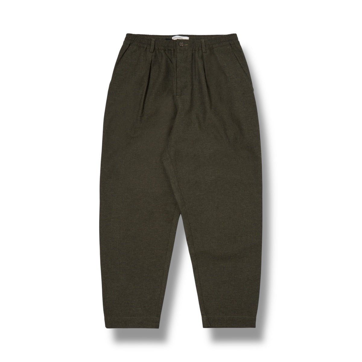 Universal Works Pleated Track Pant Lucca Suiting olive