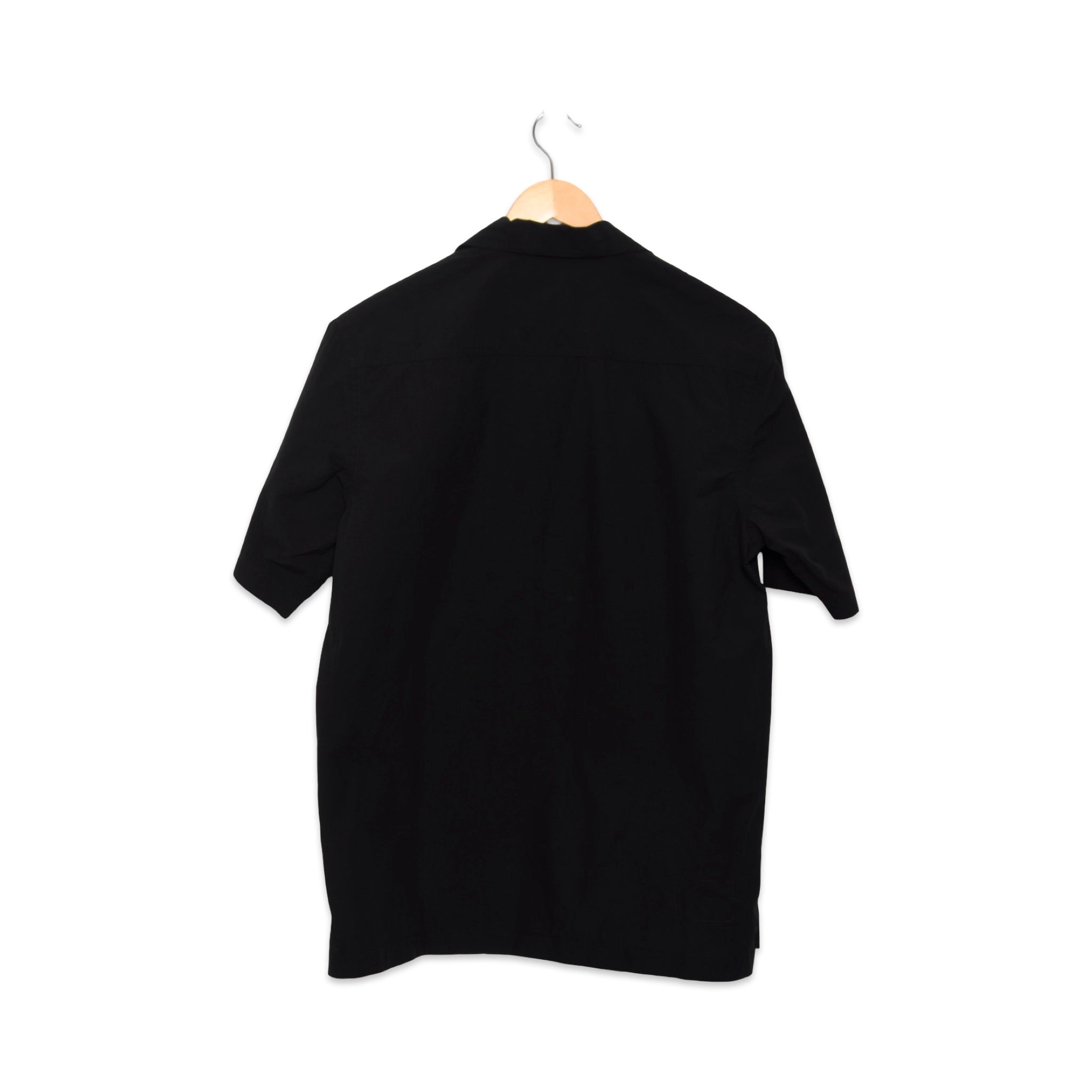 Universal Works Camp Shirt Typewriter Cotton black