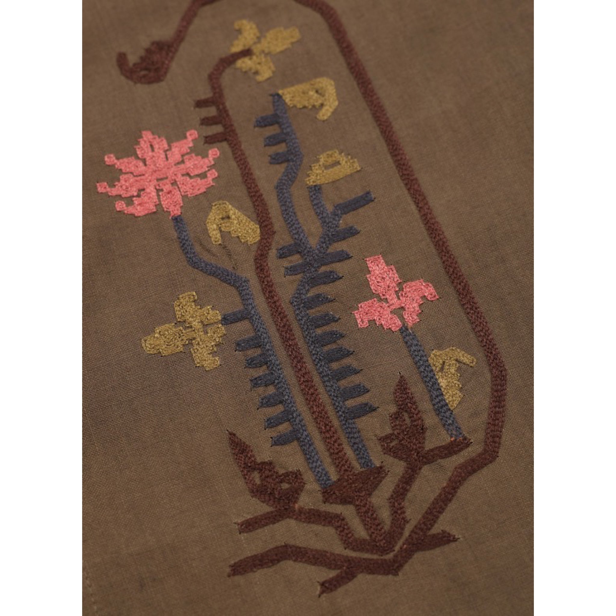 Kardo Luis Shirt EMB33 Cotton with Embroidery dusty olive