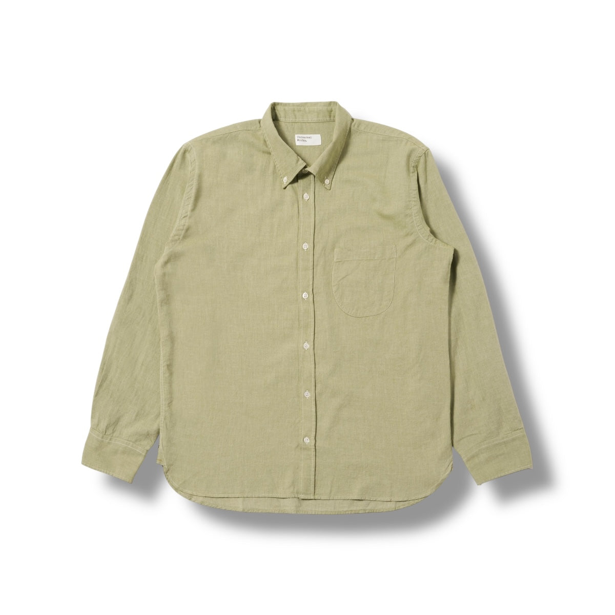 Universal Works Lazy Day Shirt Neptune Cotton green