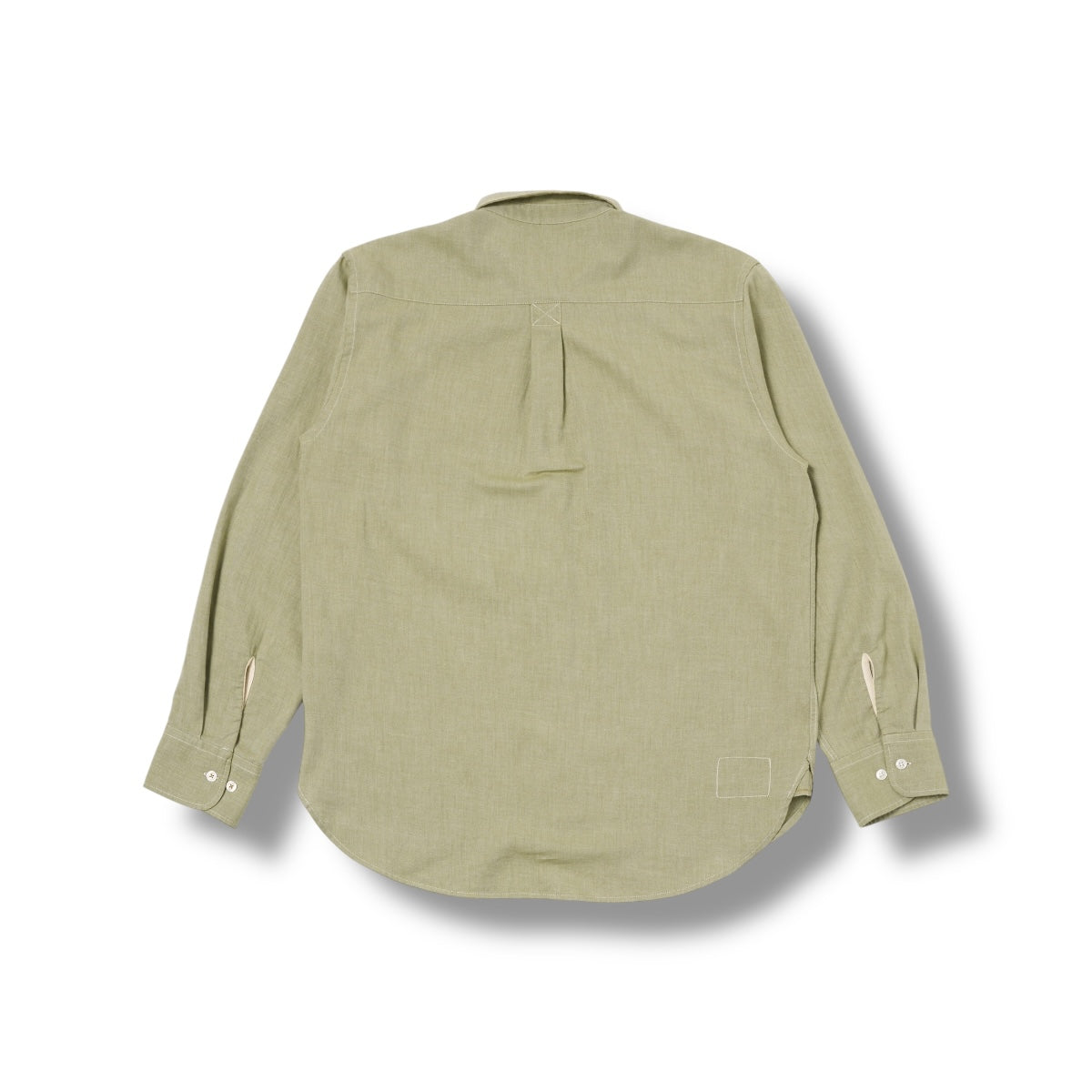 Universal Works Lazy Day Shirt Neptune Cotton green