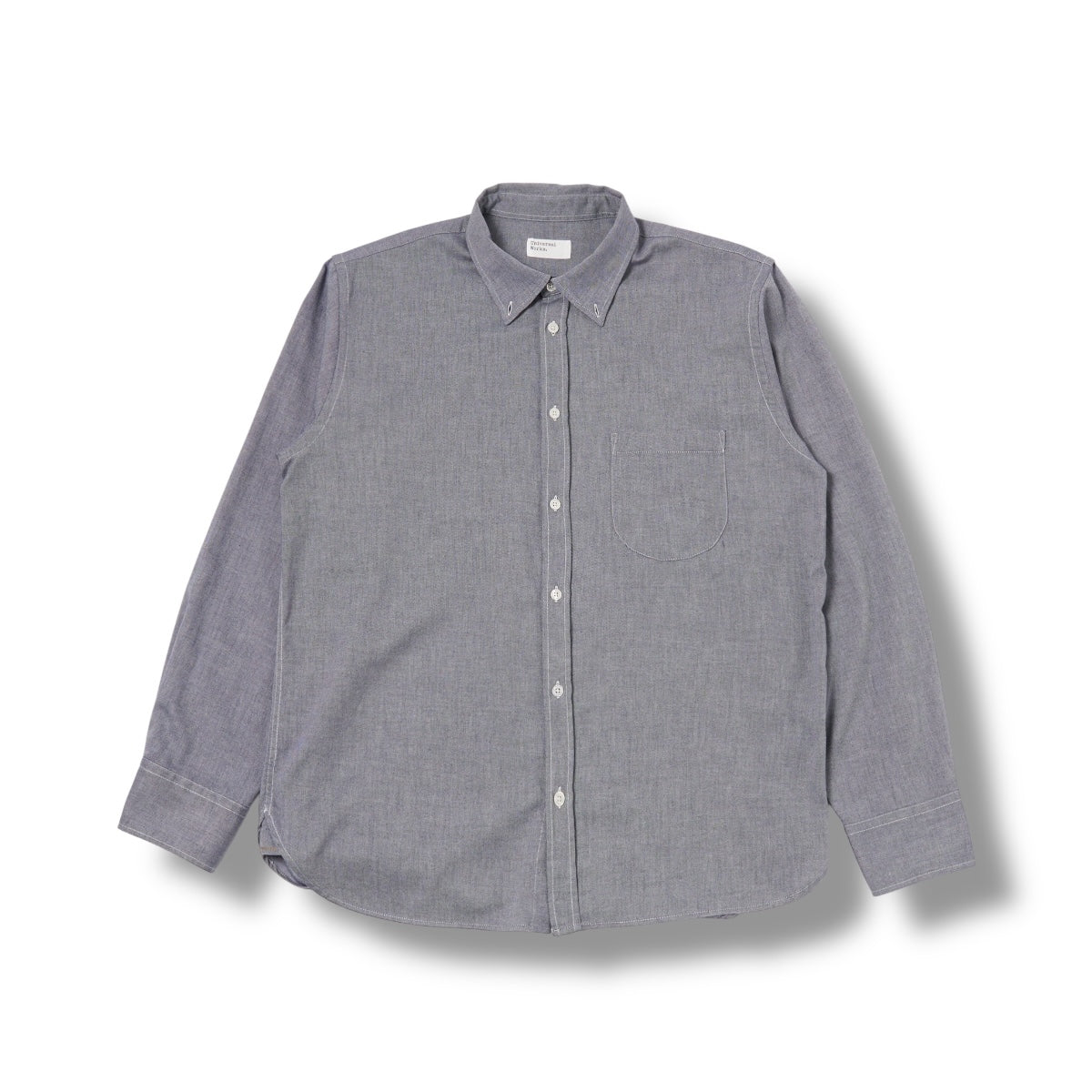 Universal Works Lazy Day Shirt Neptune Cotton navy