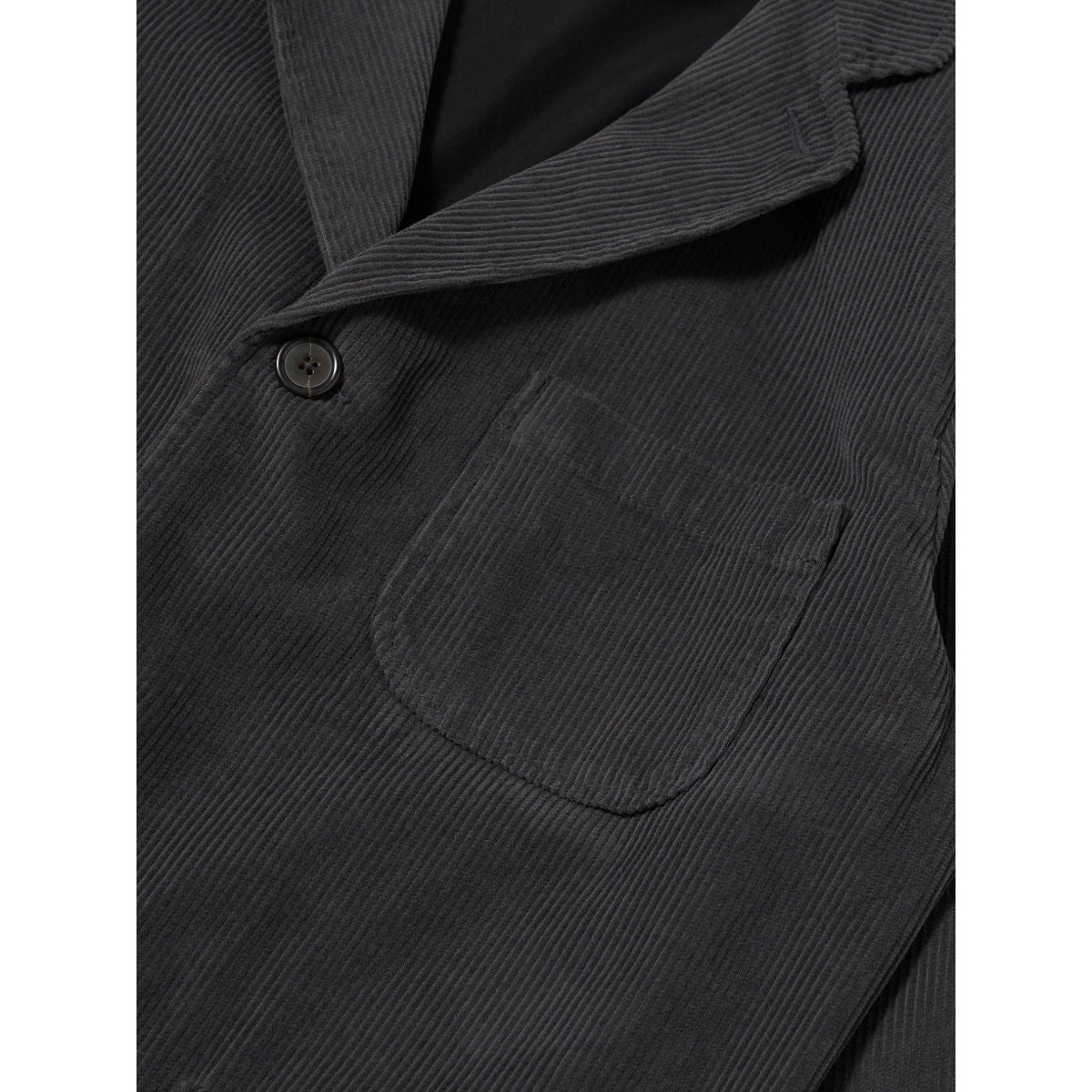 Universal Works Three Button Jacket Cord charcoal