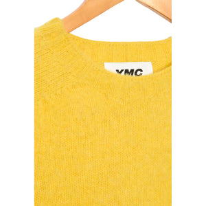 YMC Suedehead Crew Neck Knit yellow