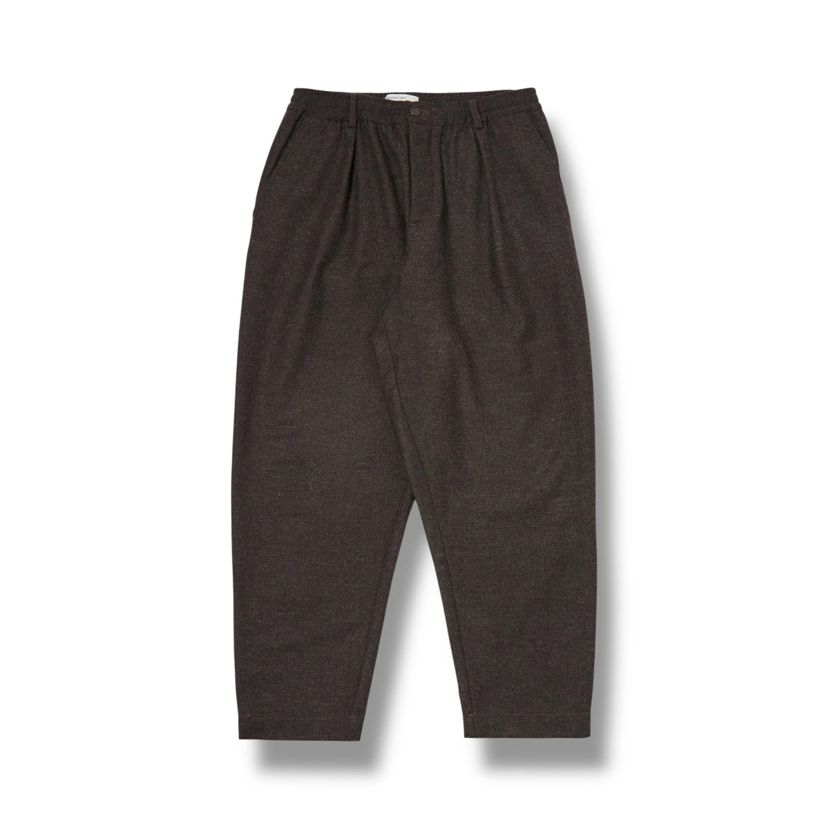 Universal Works Pleated Track Pant Upcycled It Tweed brown