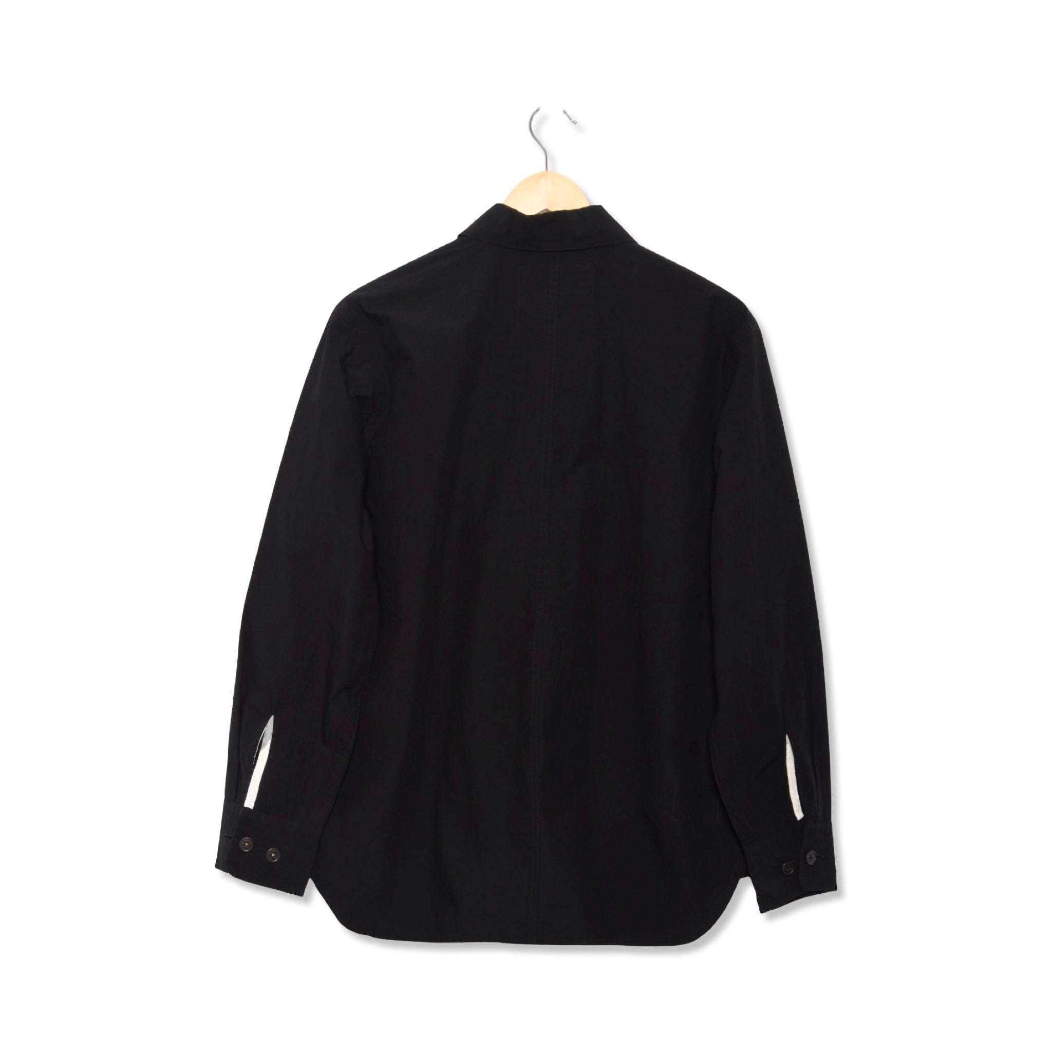 Universal Works Travail Overshirt Typewriter Cotton black