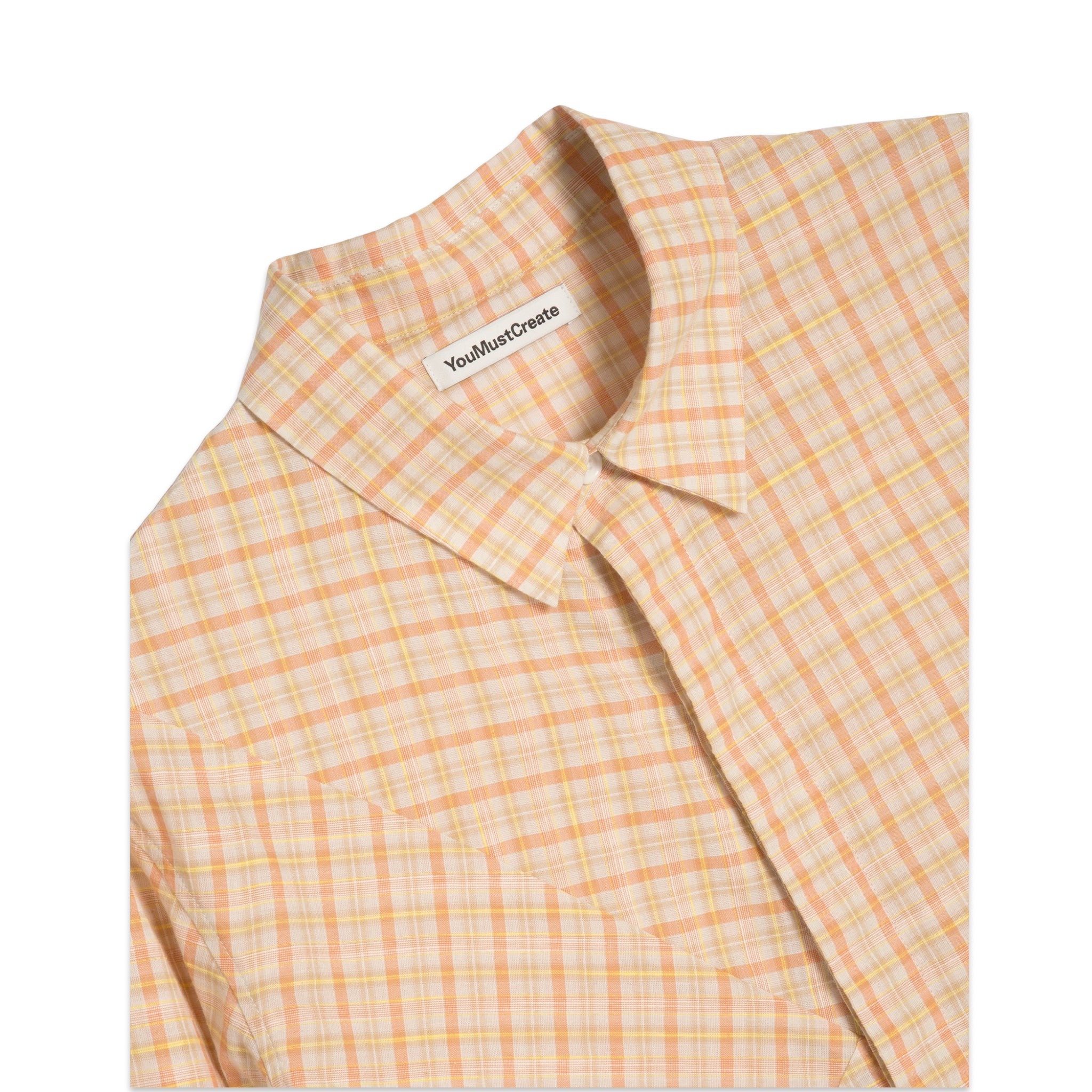 YMC Substance Shirt pink check