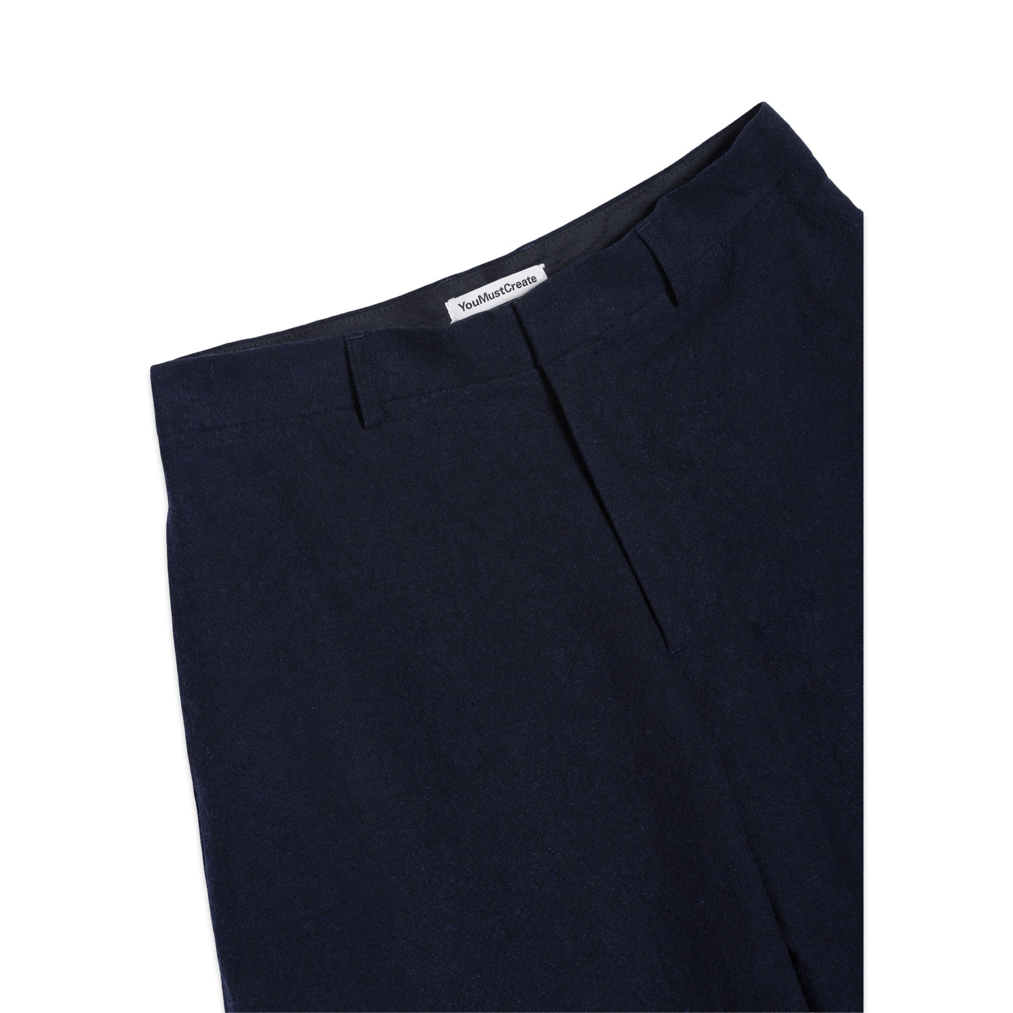 YMC Like A Trouser Japanese Cotton Linen navy