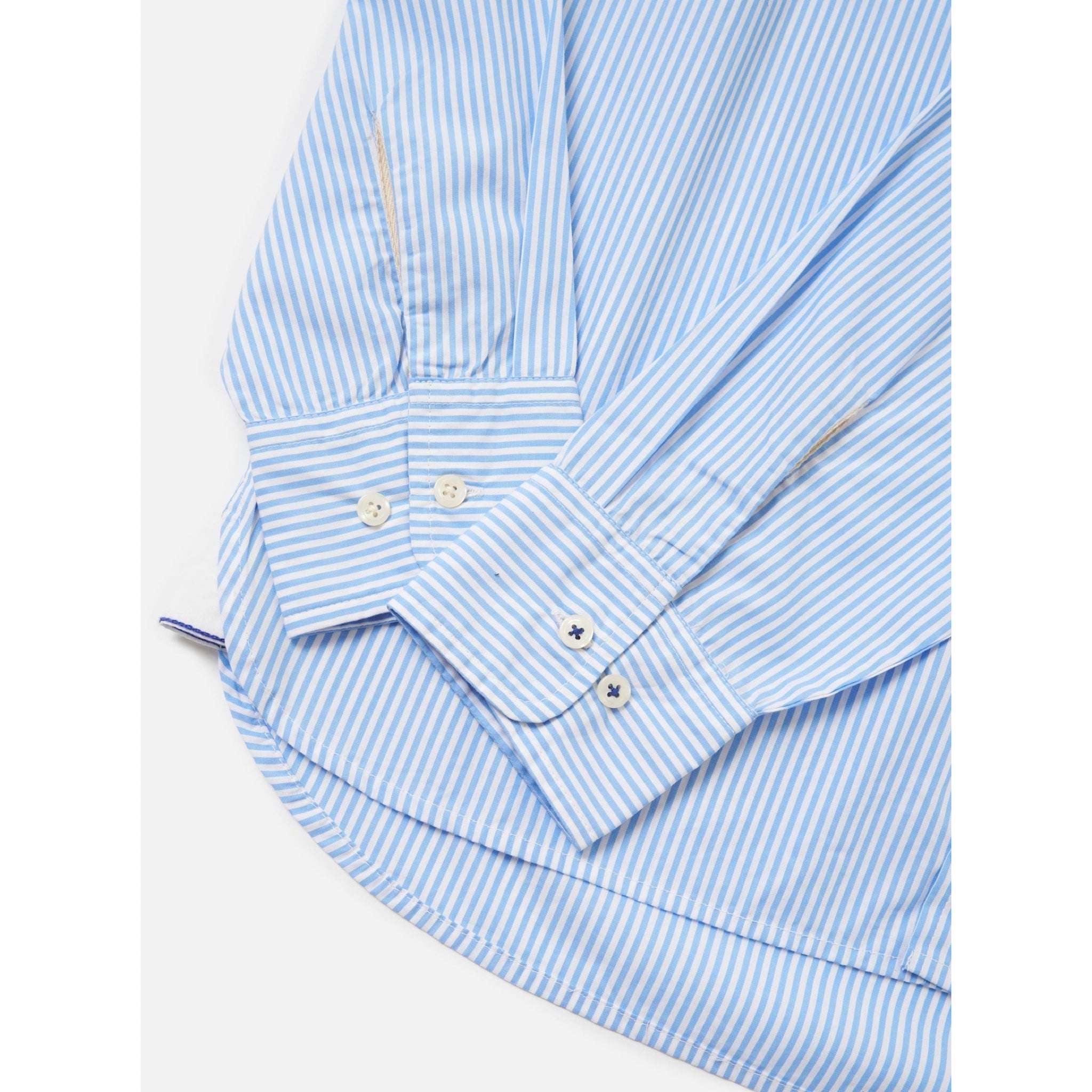 Universal Works Lazy Day Shirt Classic Nippon Stripe sky/white