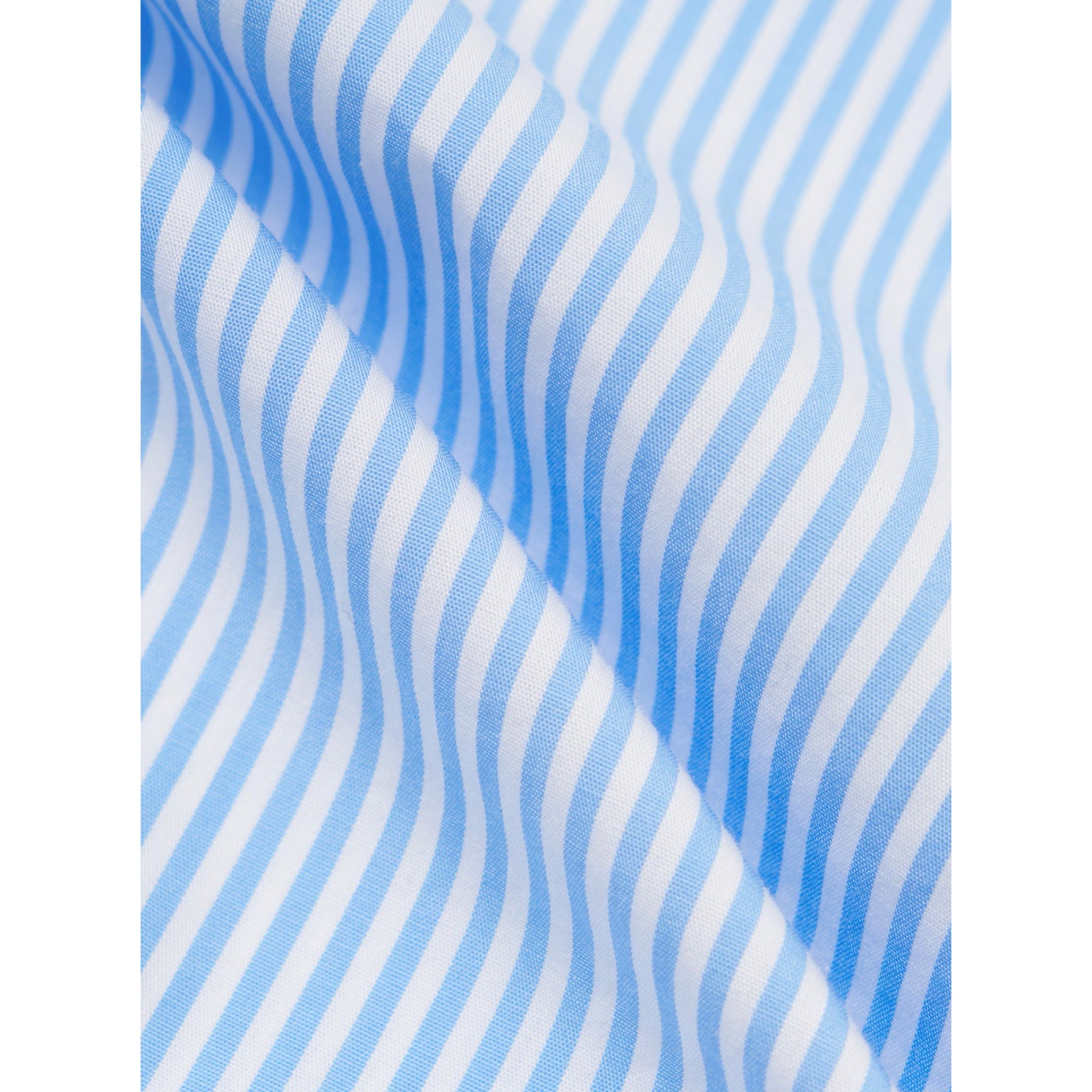 Universal Works Lazy Day Shirt Classic Nippon Stripe sky/white