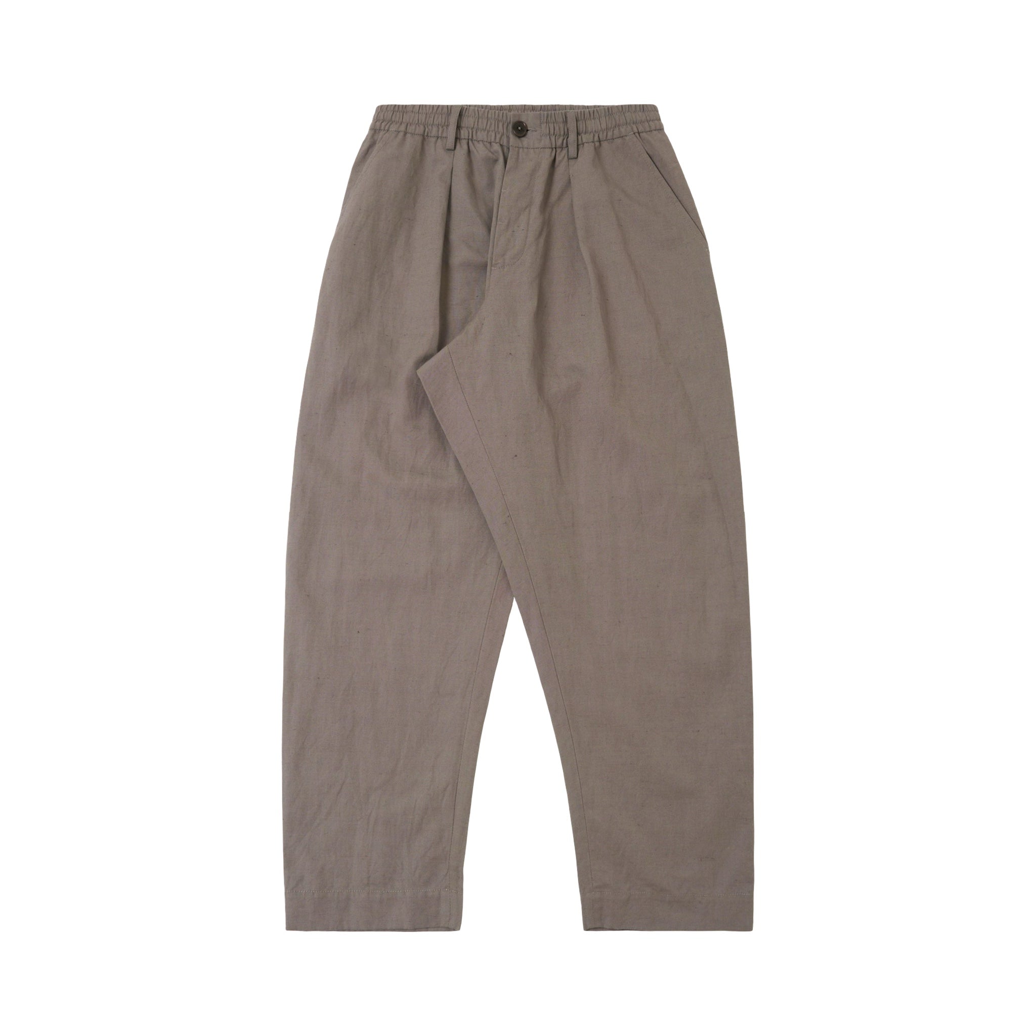 Universal Works Oxford Pant Linen Slub Weave mid grey