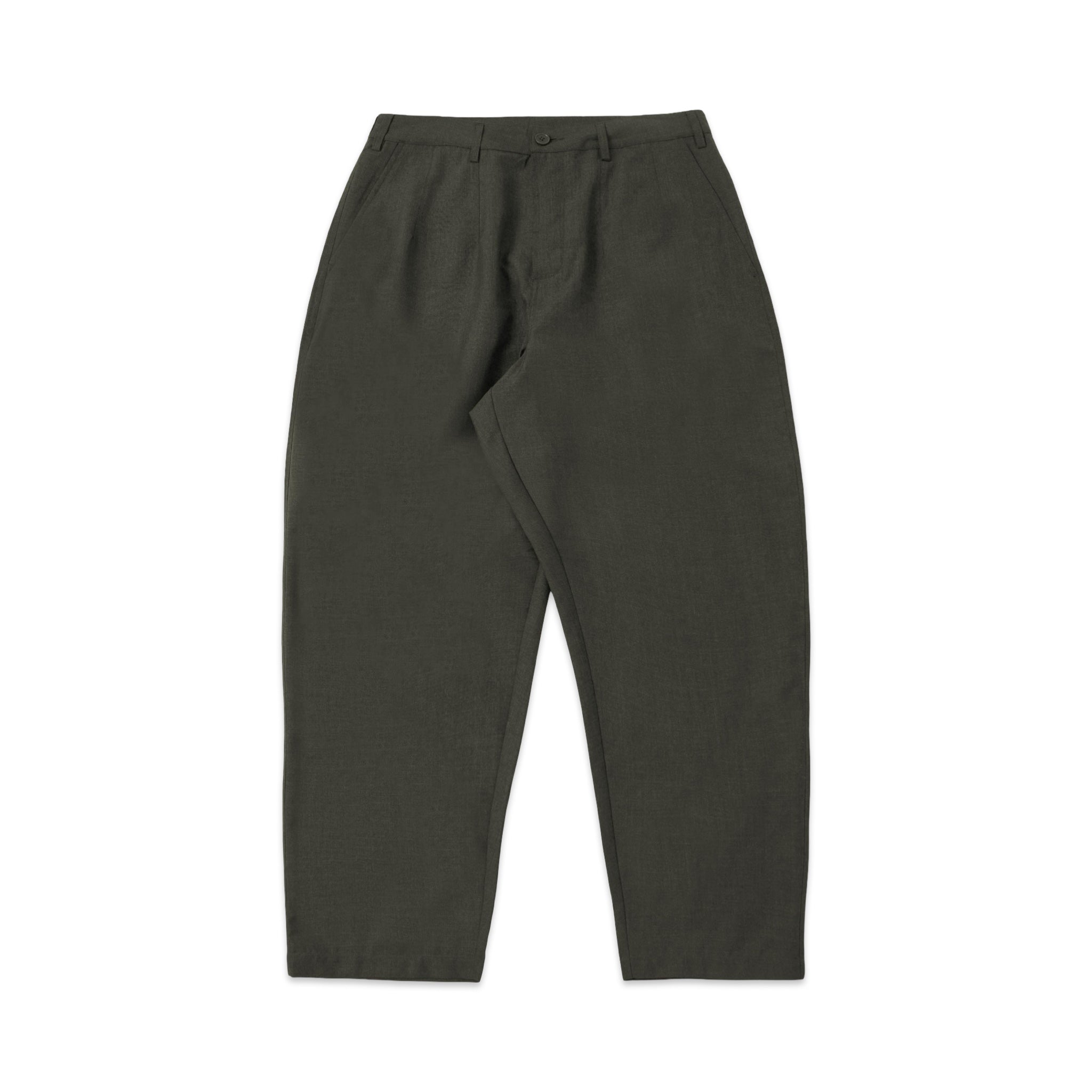 Universal Works Dutch Pant Tropical Suiting olive marl