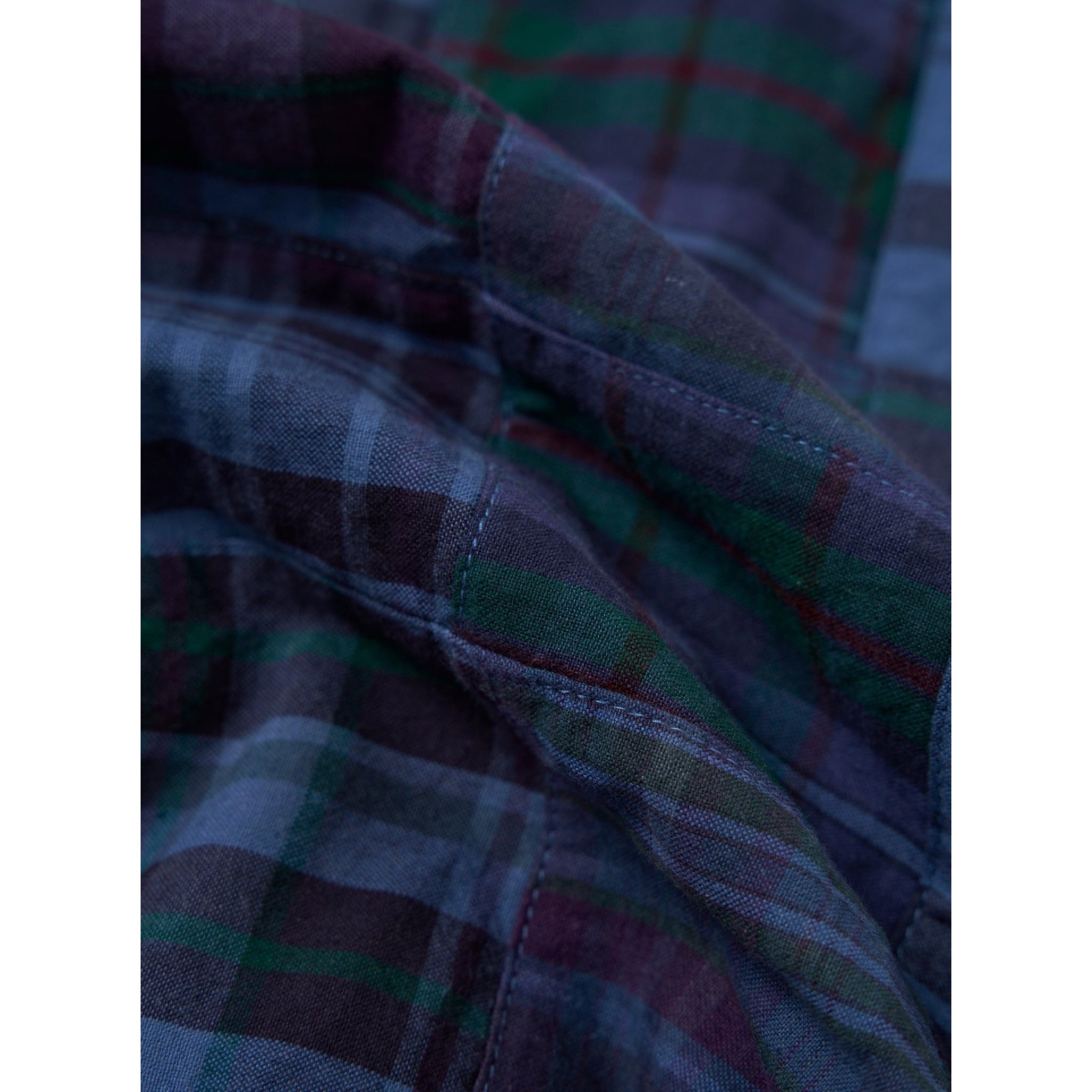 Universal Works Duty Jacket Madras Patchwork navy