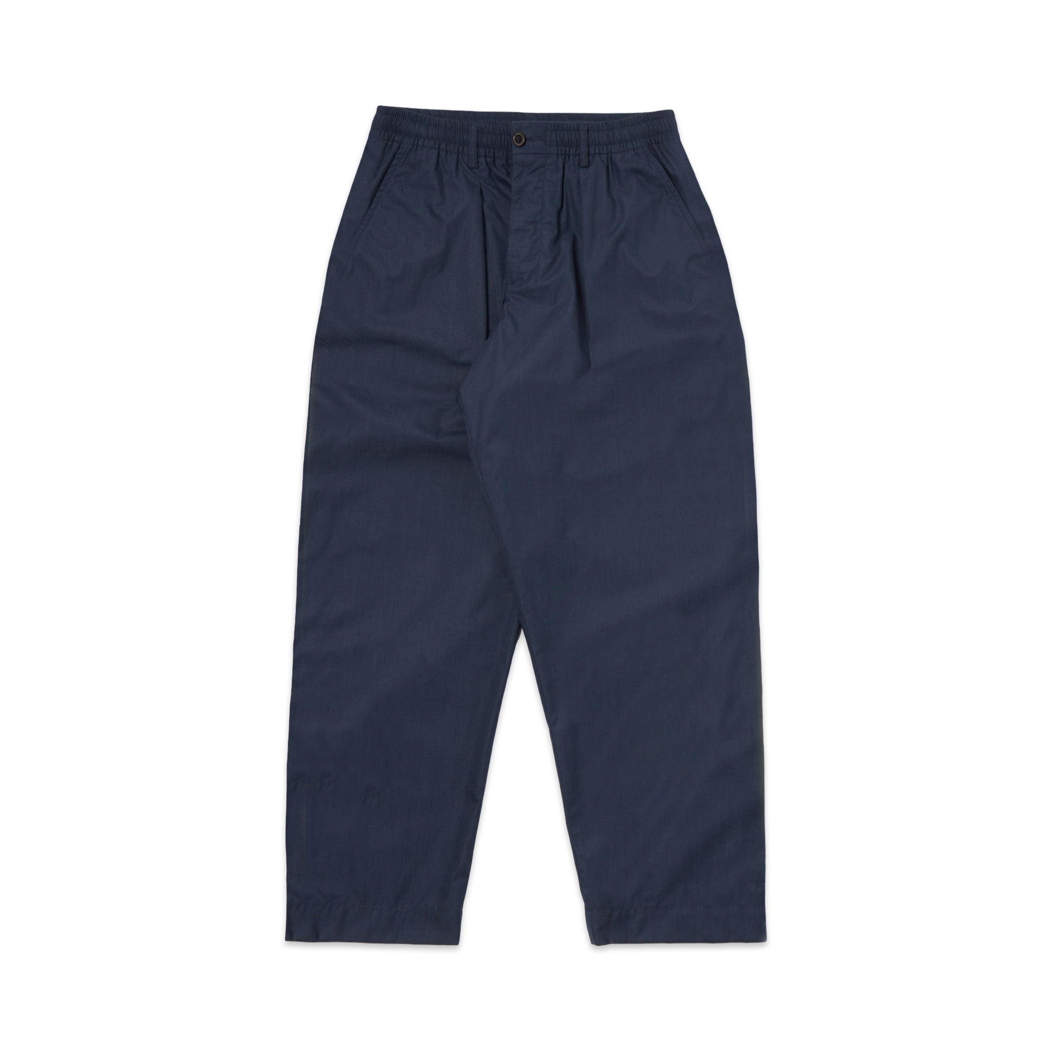Universal Works Pleated Track Pant Recycled Polytech navy