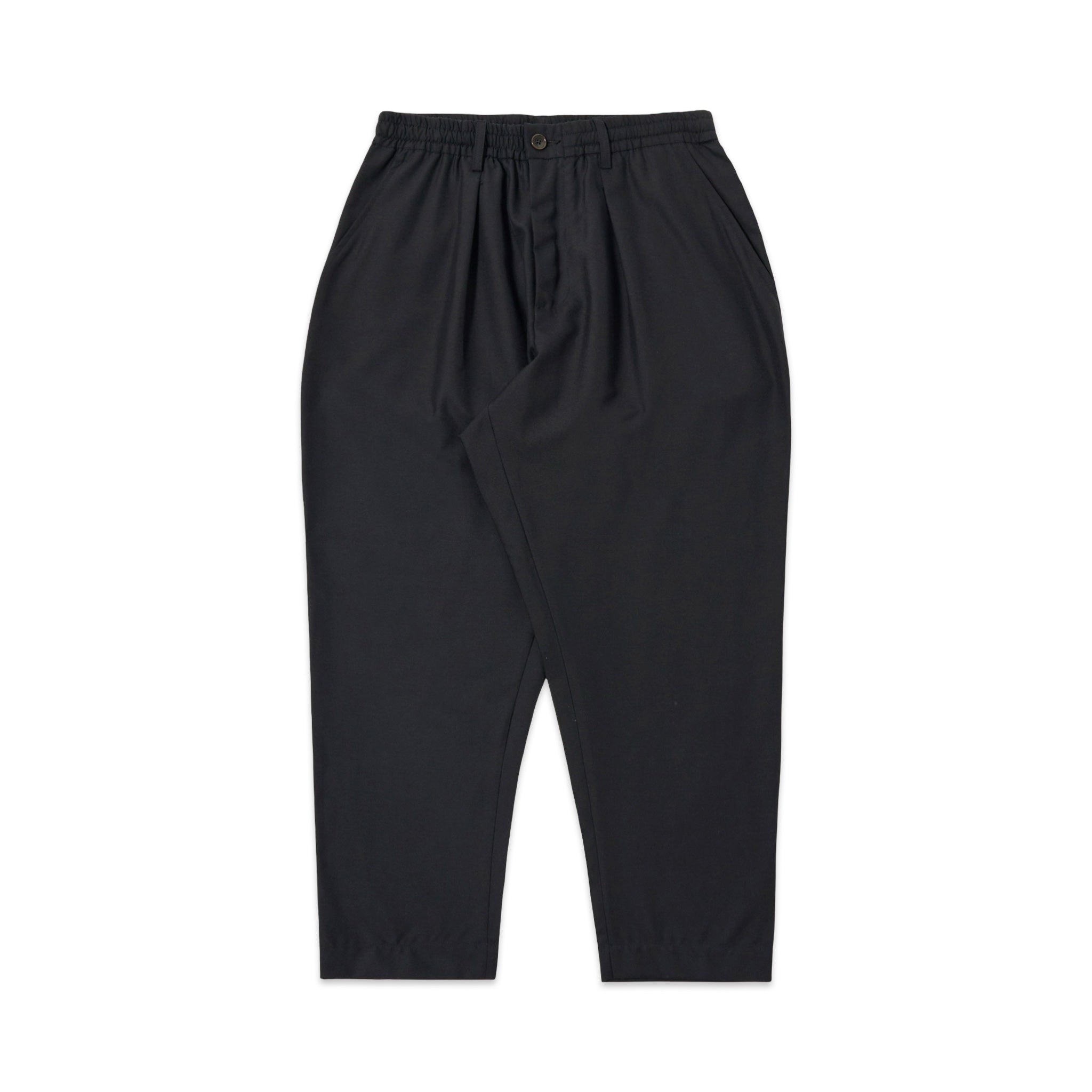 Universal Works Pleated Track Pant Tropical Suiting black