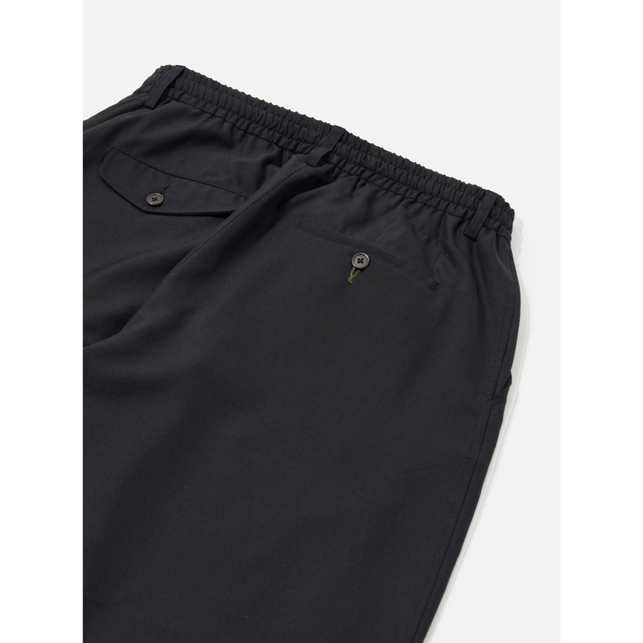Universal Works Pleated Track Pant Tropical Suiting black