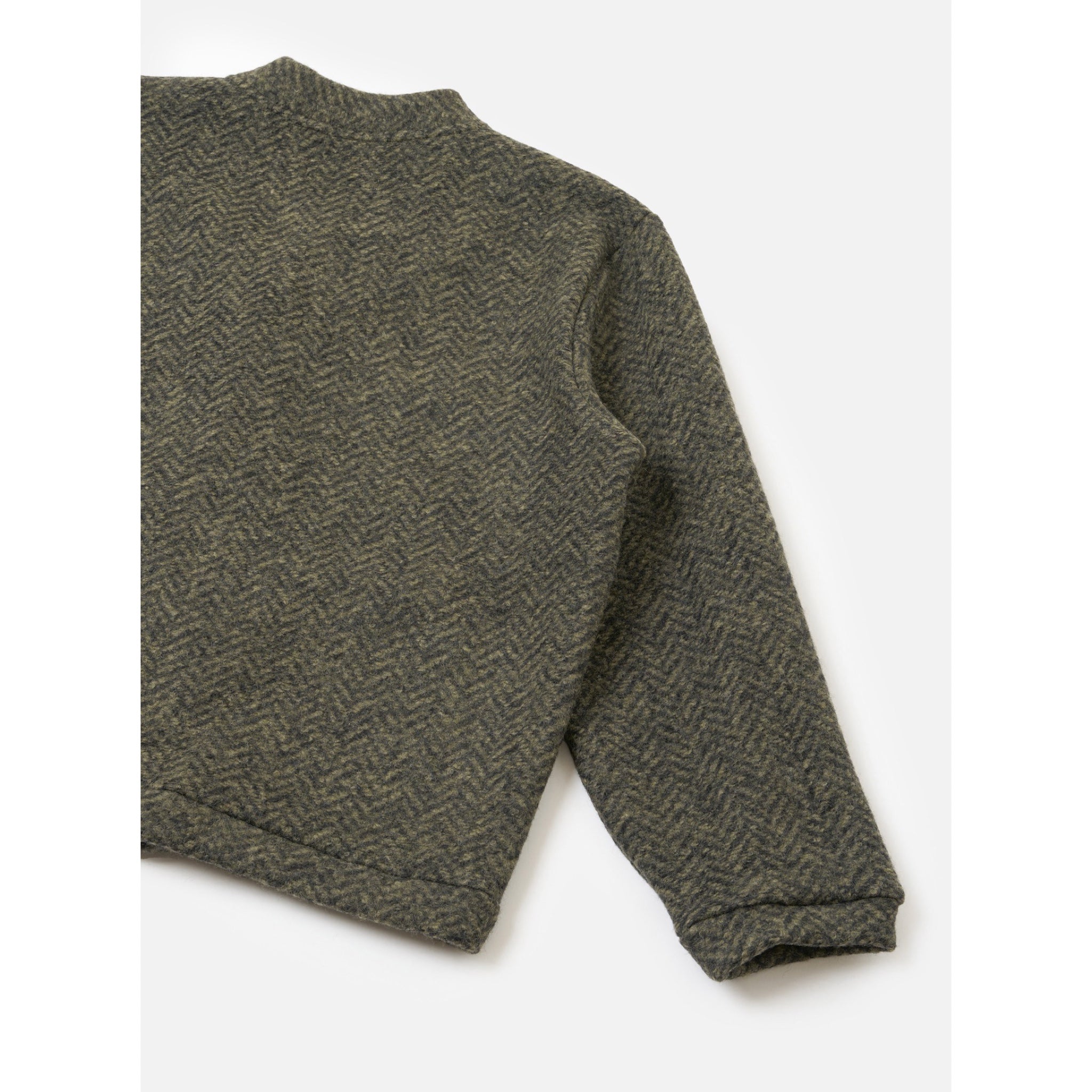 Universal Works Advance Cardigan raven fleece brown