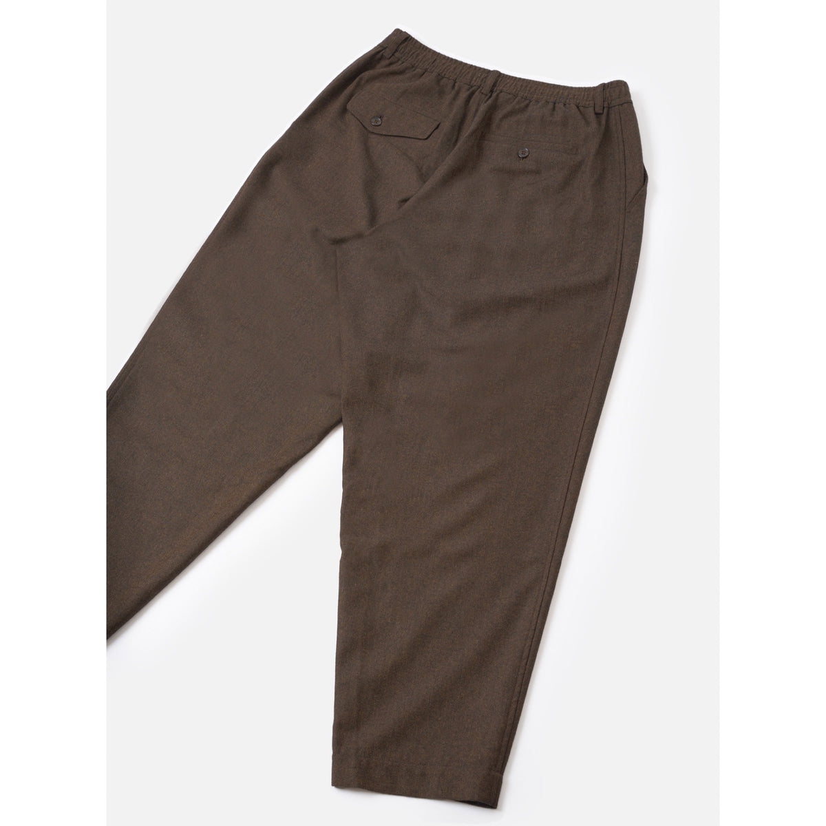 Universal Works Pleated Track Pant recycled it tweed brown