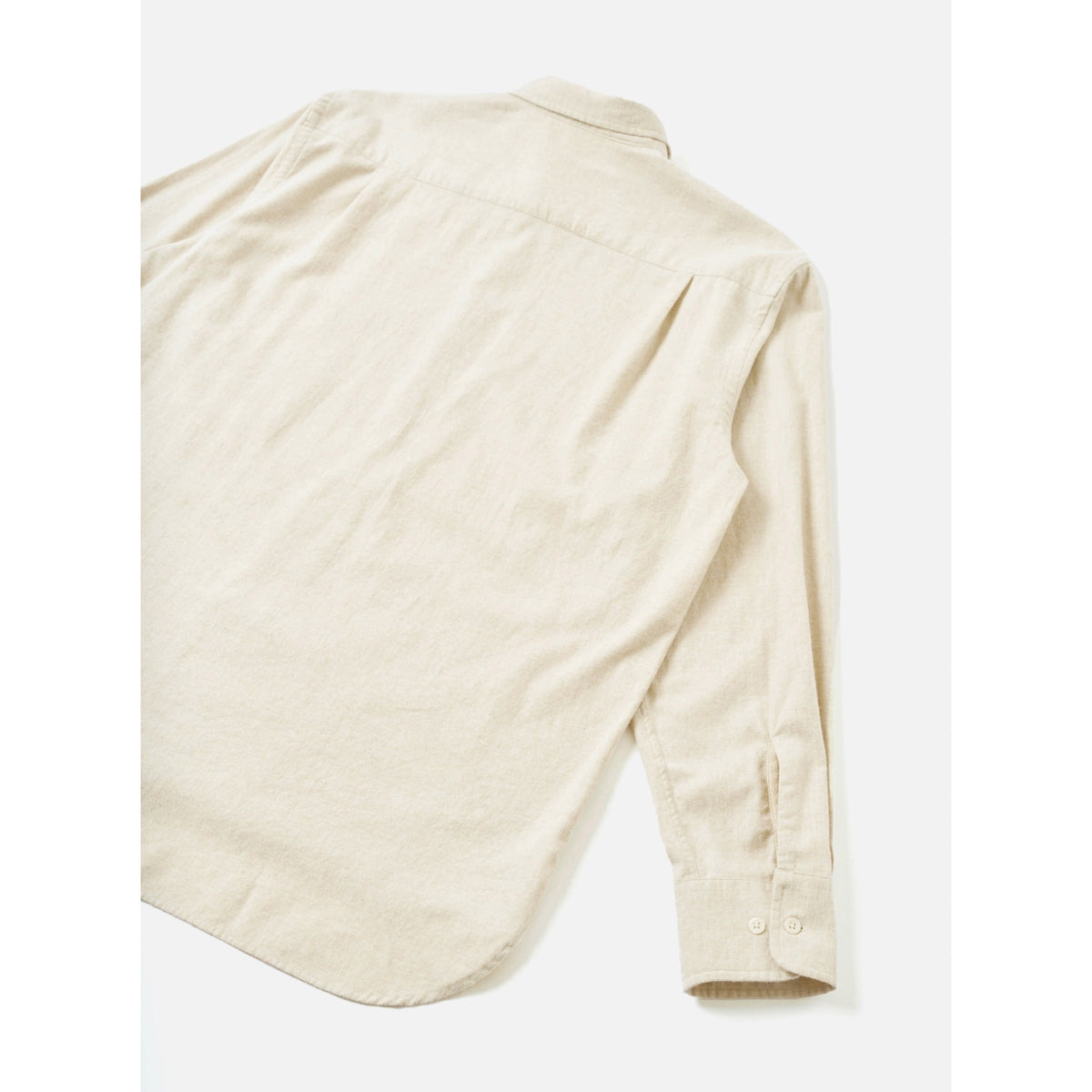 Universal Works Square Pocket Shirt brushed flannel ecru