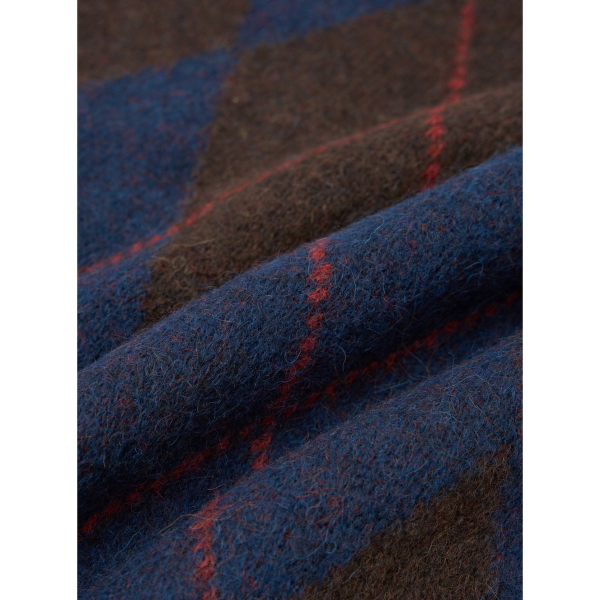 Universal Works Lyon Crew alpaca argyle navy