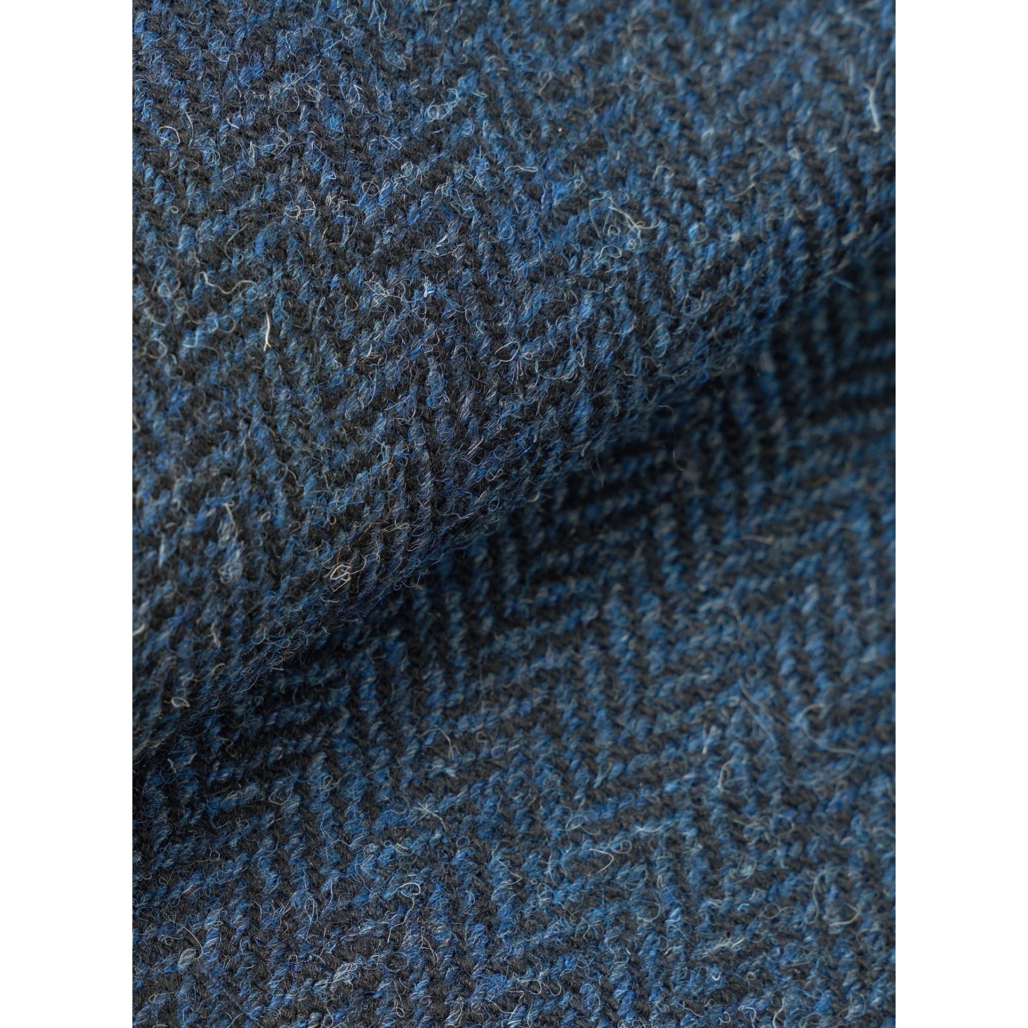 Universal Works Og Bakers Jacket harris tweed blue/black