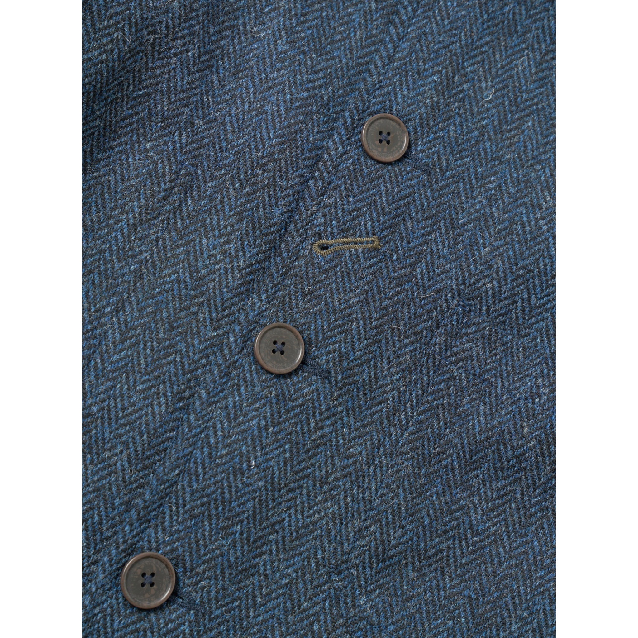Universal Works Og Bakers Jacket harris tweed blue/black