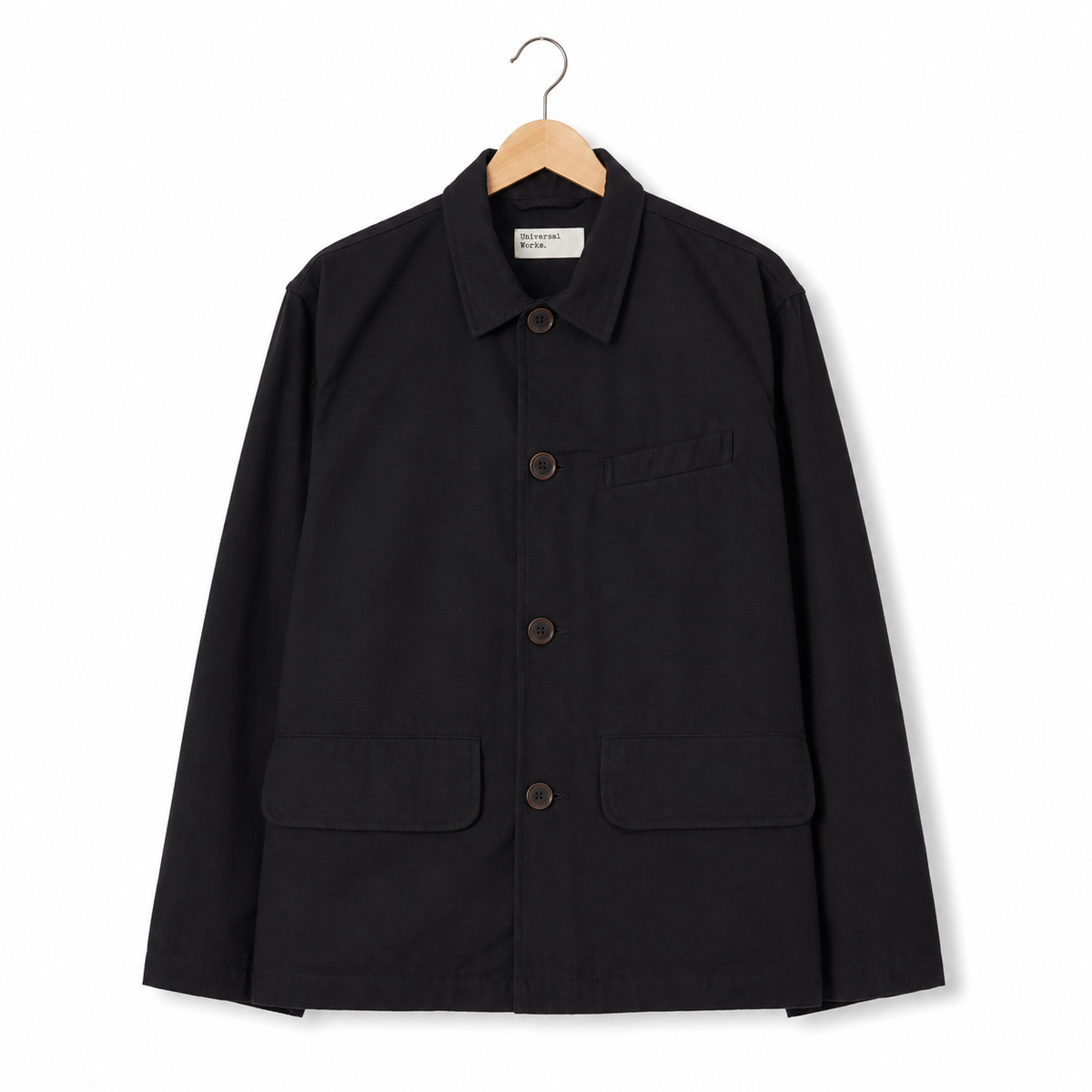 Universal Works Franck Jacket brushed moleskin black