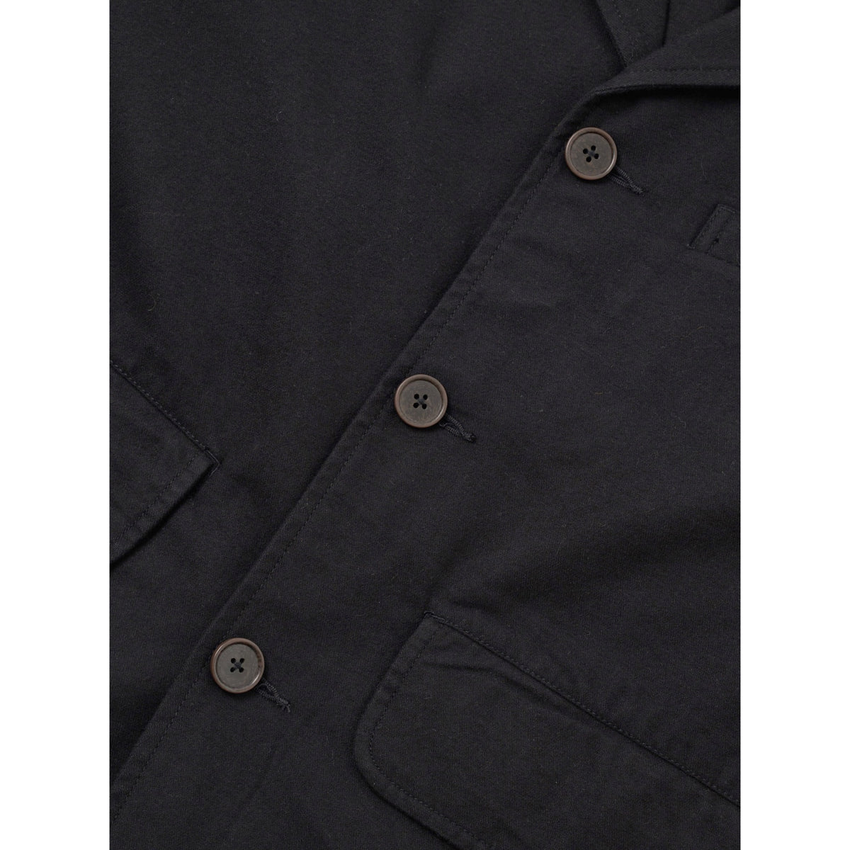Universal Works Franck Jacket brushed moleskin black