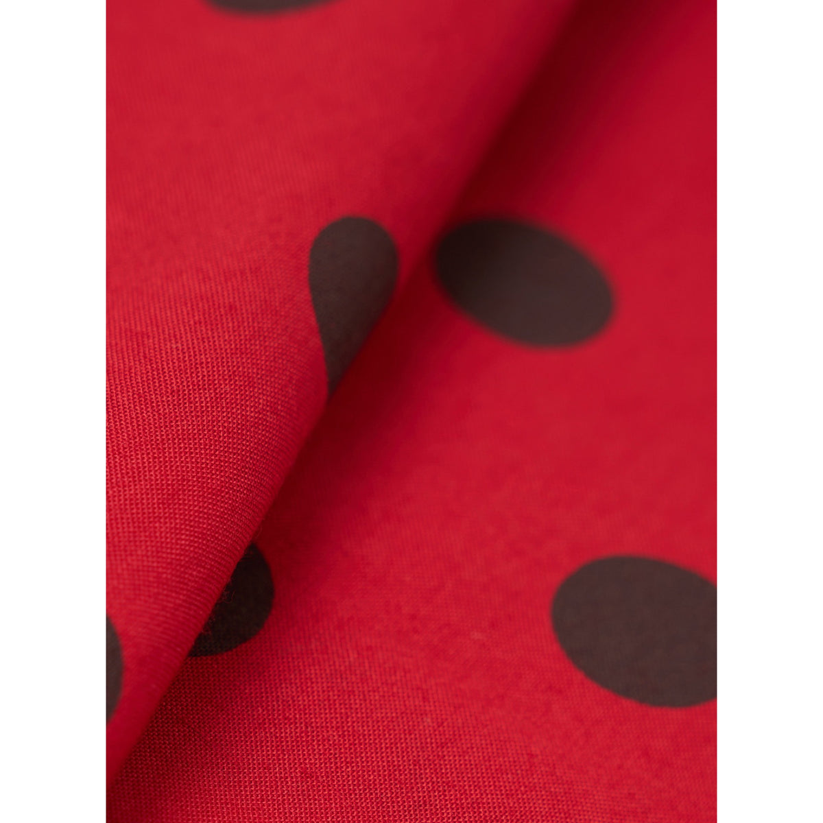 Universal Works Scout Scarf bold dot print rayon red/black