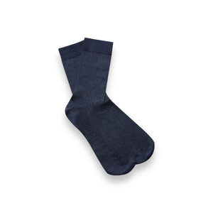 About Companions Linen Socks navy