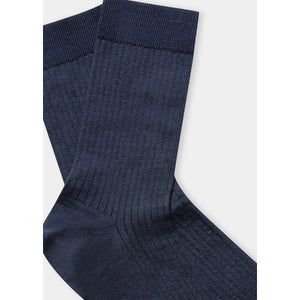 About Companions Linen Socks navy