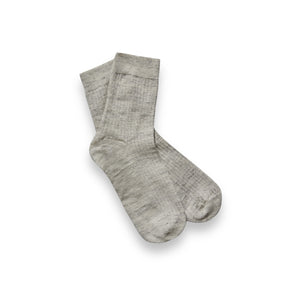 About Companions Linen Socks sand & pepper