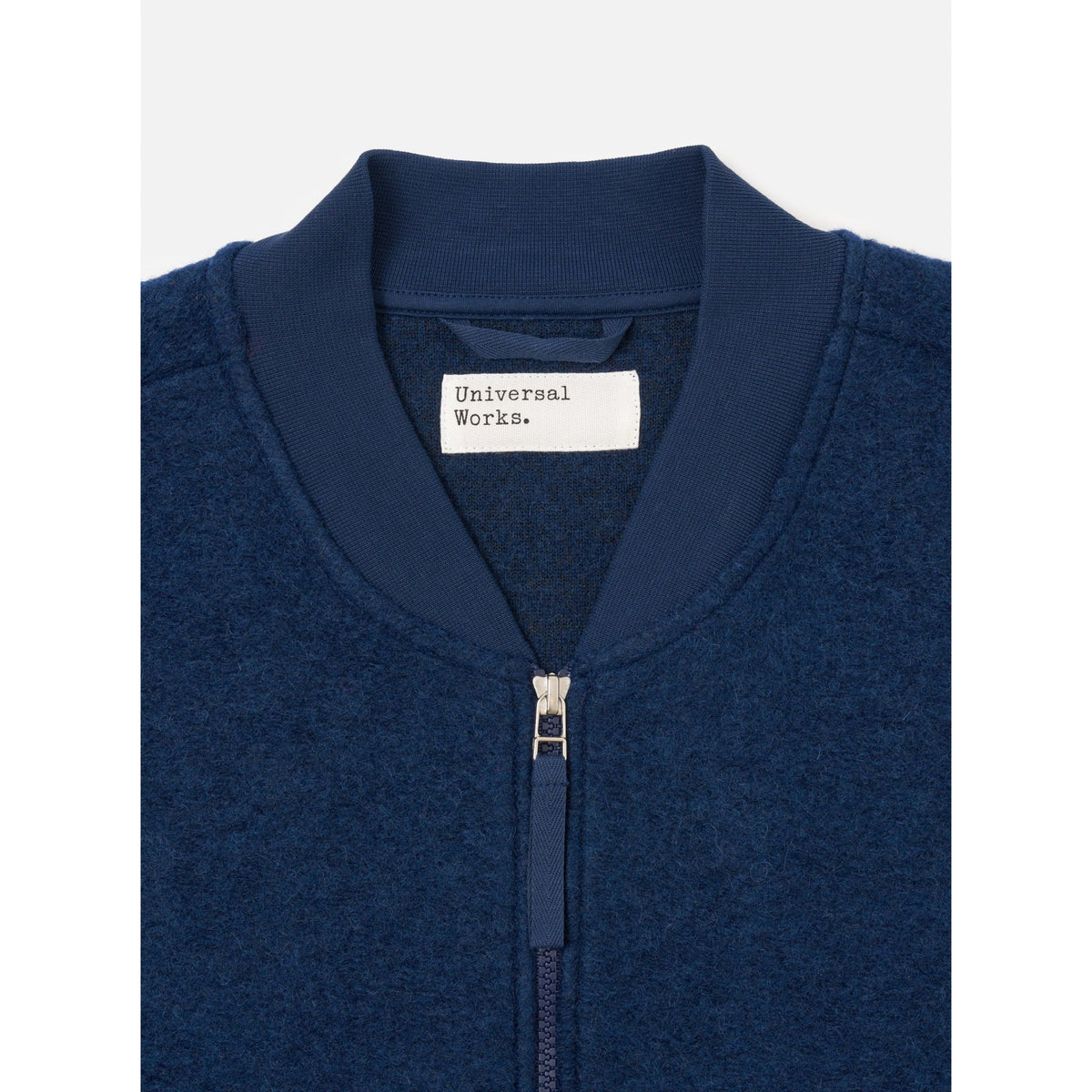 Universal Works Zip Waistcoat fleece indigo