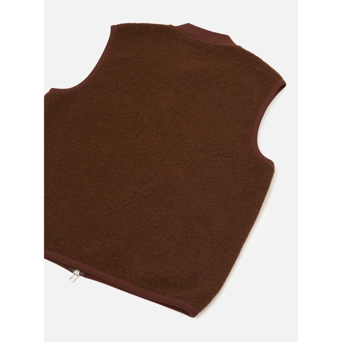 Universal Works Zip Waistcoat fleece cacao