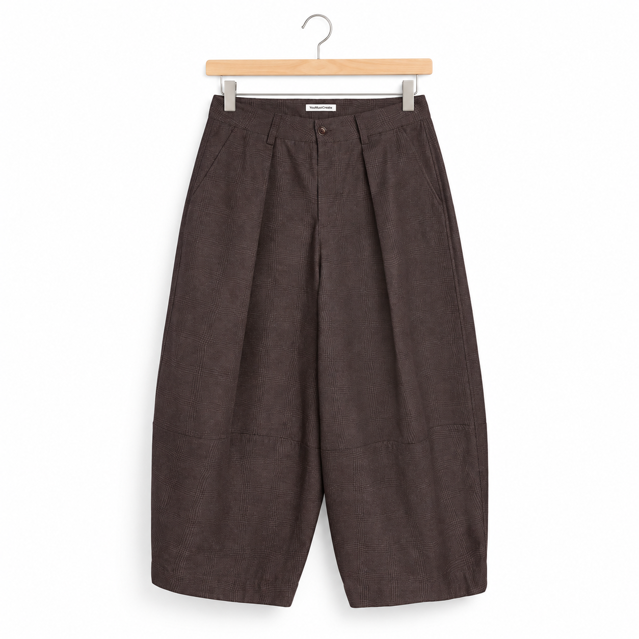 YMC Deadbeat Trouser Wavy Jacquard brown