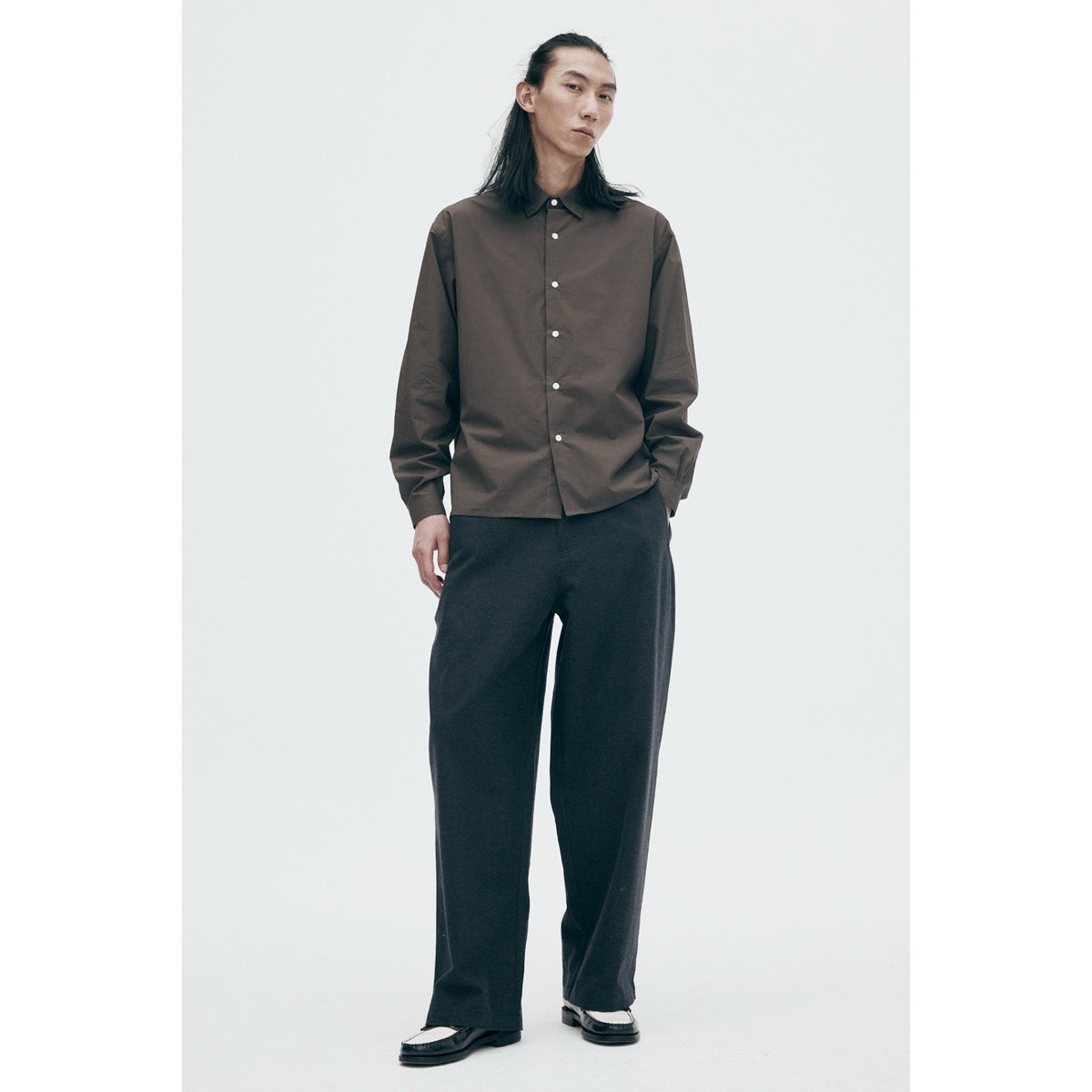 Unfeigned Longsleeved Relaxed Shirt brown