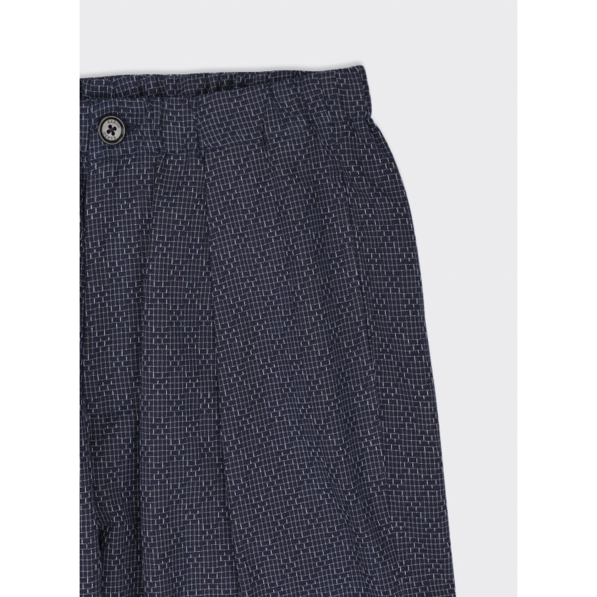 Kardo Taka Trousers IJAC01 Irregular Grid Check indigo