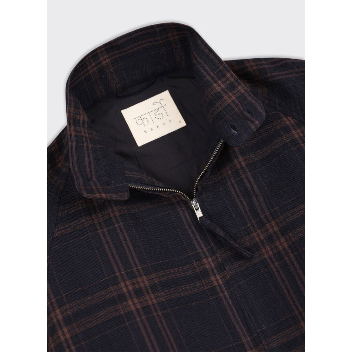 Kardo Stanley Jacket HW57 Hand-Loomed Cotton navy plaid