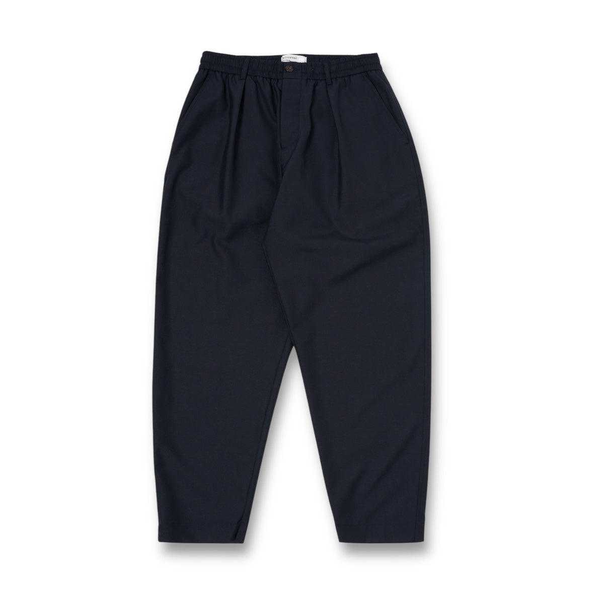 Universal Works Pleated Track Pant Tropical Suiting navy