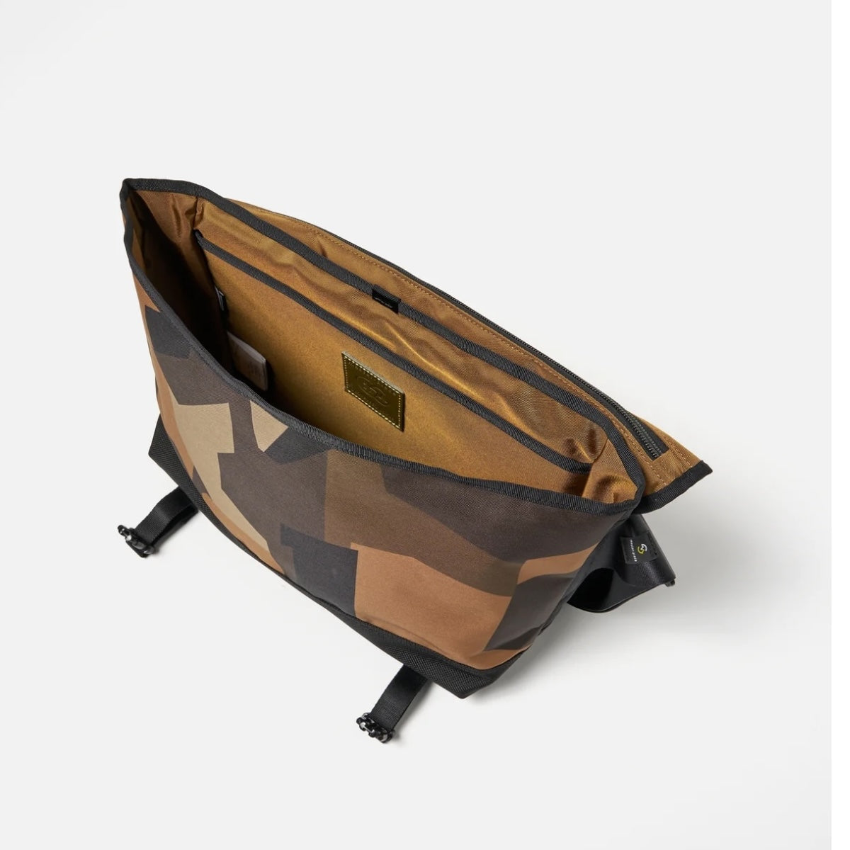 master-piece x Universal Works Courier Bag MP31227 recycled tech canvas camo